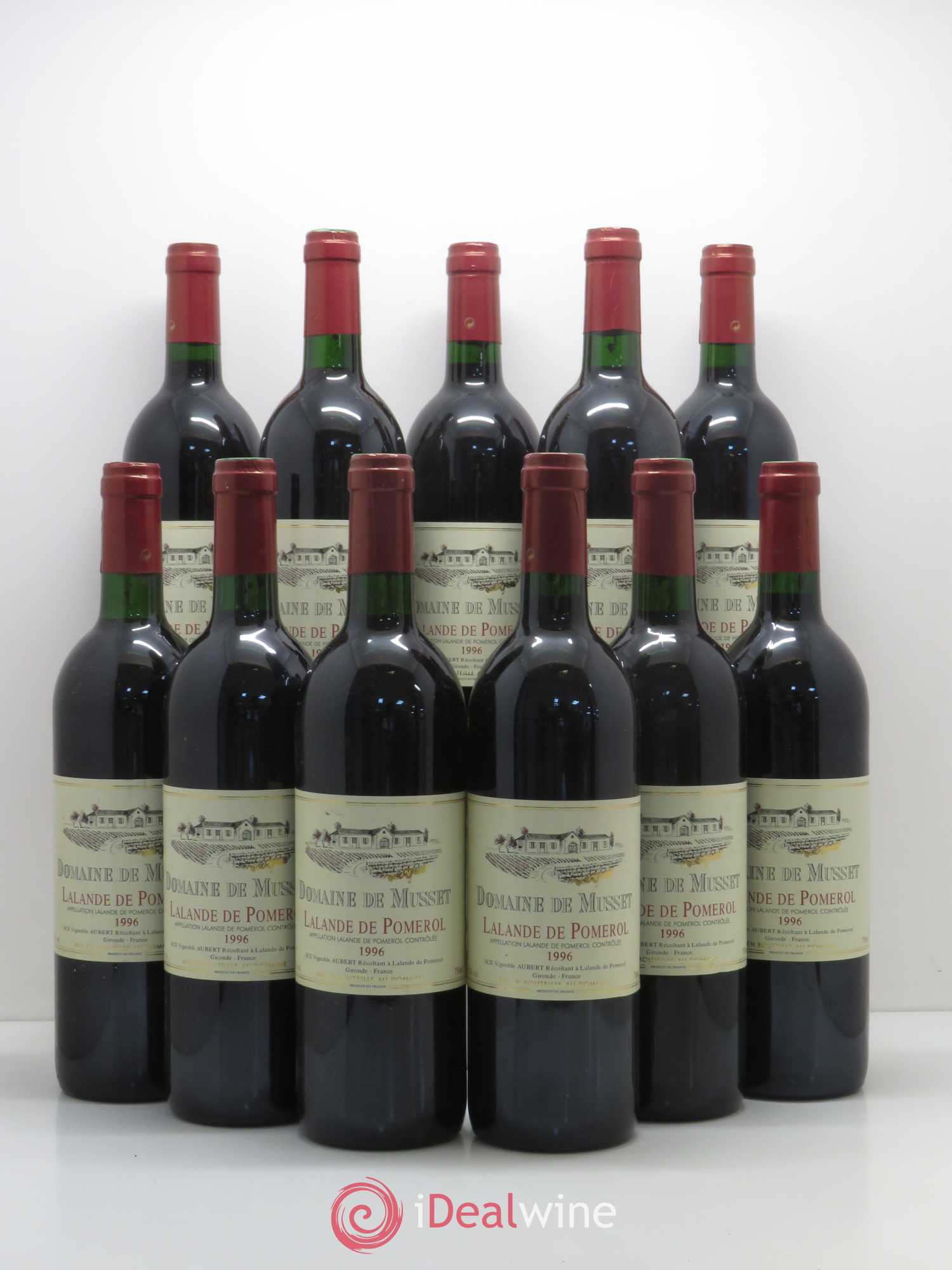 Bordeaux Domaine de Musset Lalande de Pomerol 1996 - Posten von 11 Flaschen - 0