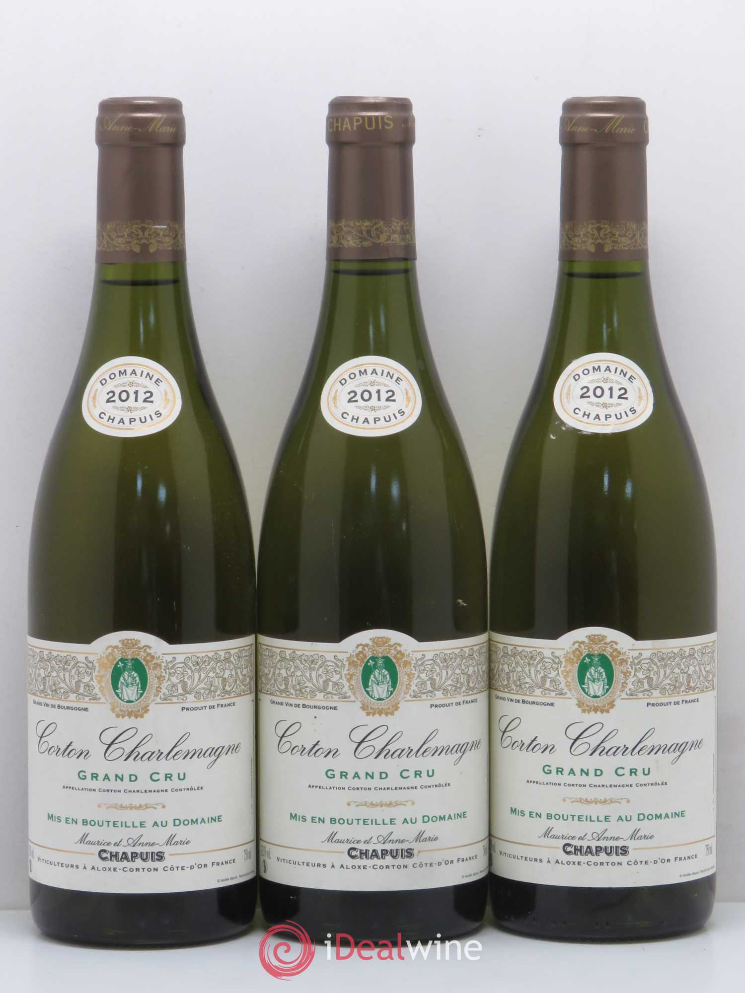 Corton-Charlemagne Grand Cru Domaine Maurice Chapuis 2012 - Lotto di 6 bottiglie - 2