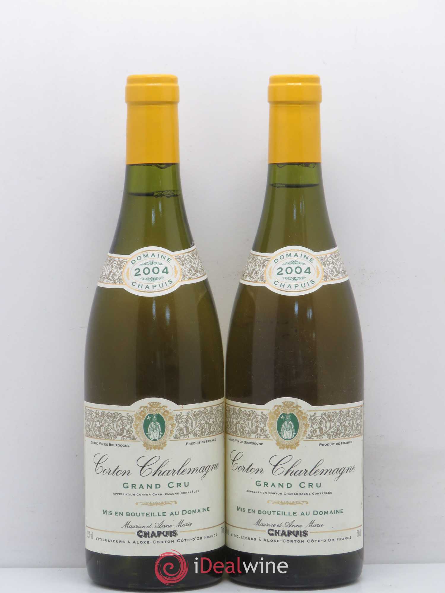 Corton-Charlemagne Grand Cru Domaine Maurice Chapuis 2004 - Posten von 2 Flaschen - 0