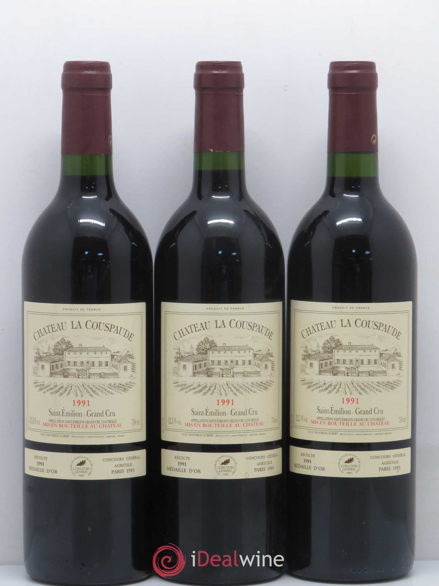 Saint-Émilion Château La Couspaude 1991 - Posten von 5 Flaschen - 1