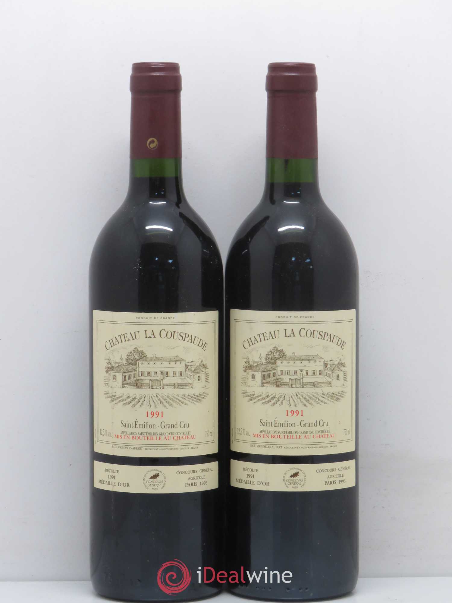 Saint-Émilion Château La Couspaude 1991 - Posten von 5 Flaschen - 2