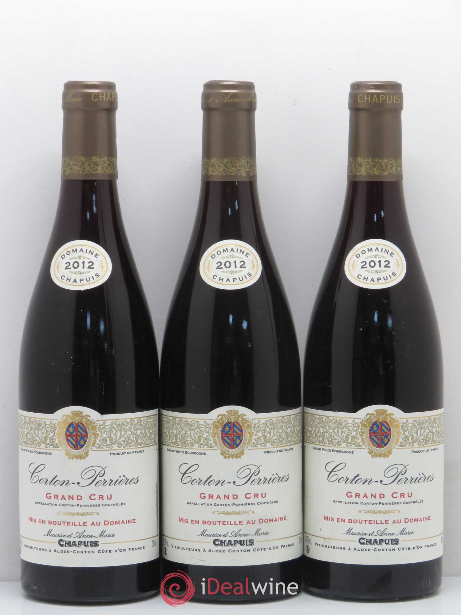 Corton Grand Cru Perrieres Domaine Maurice Chapuis 2012 - Posten von 6 Flaschen - 1