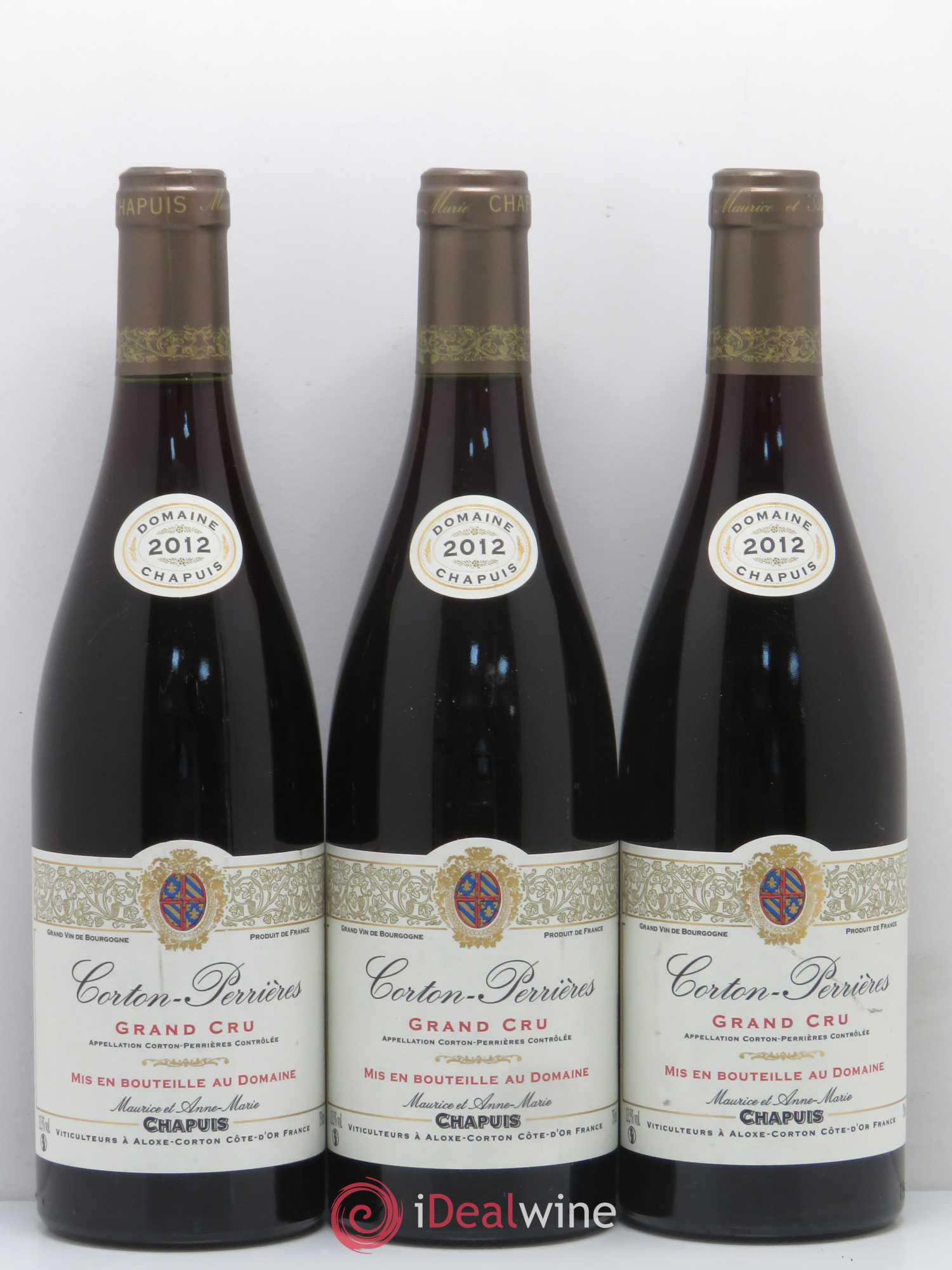 Corton Grand Cru Perrieres Domaine Maurice Chapuis 2012 - Posten von 6 Flaschen - 2