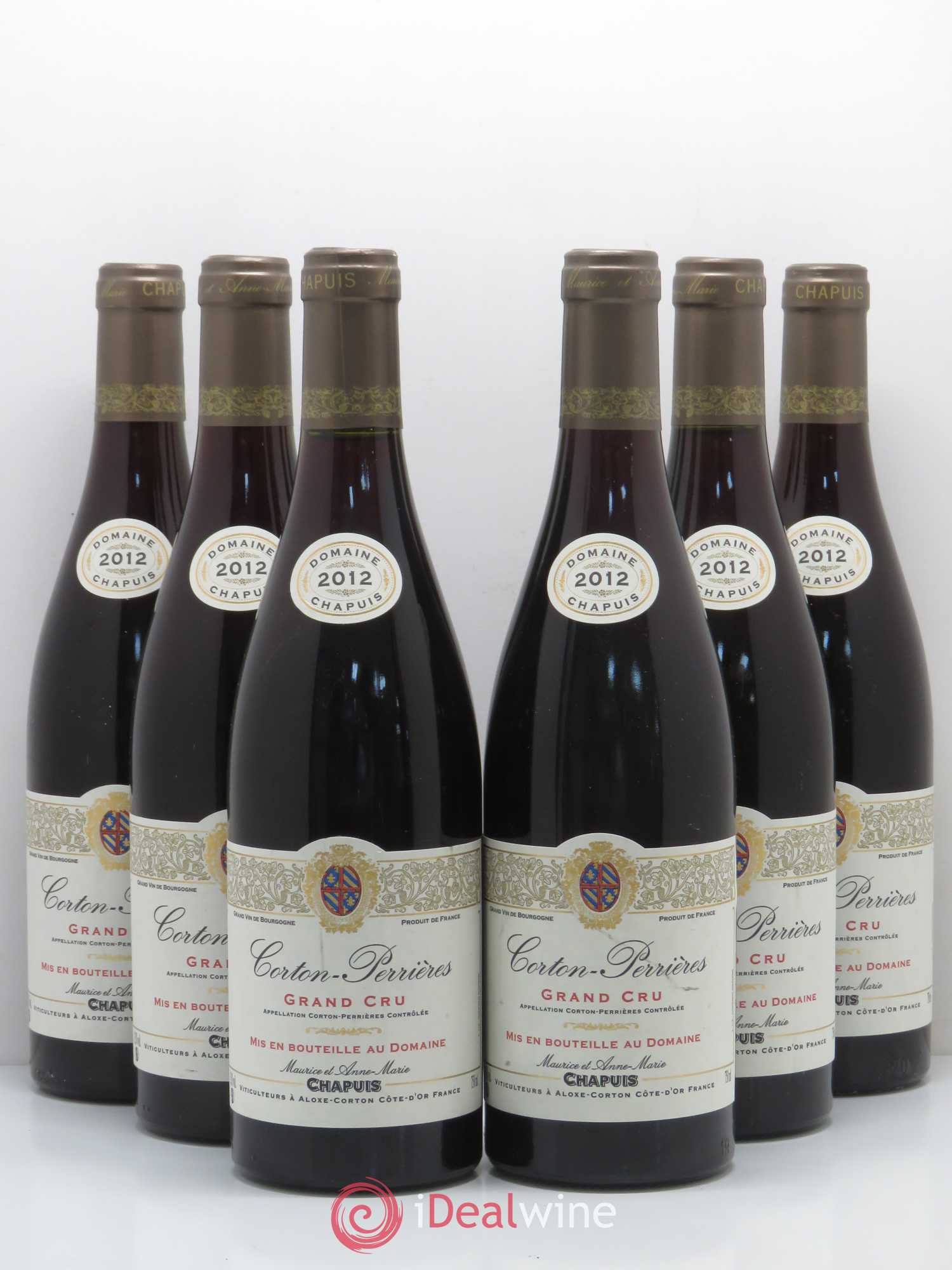 Corton Grand Cru Perrieres Domaine Maurice Chapuis 2012 - Posten von 6 Flaschen - 0