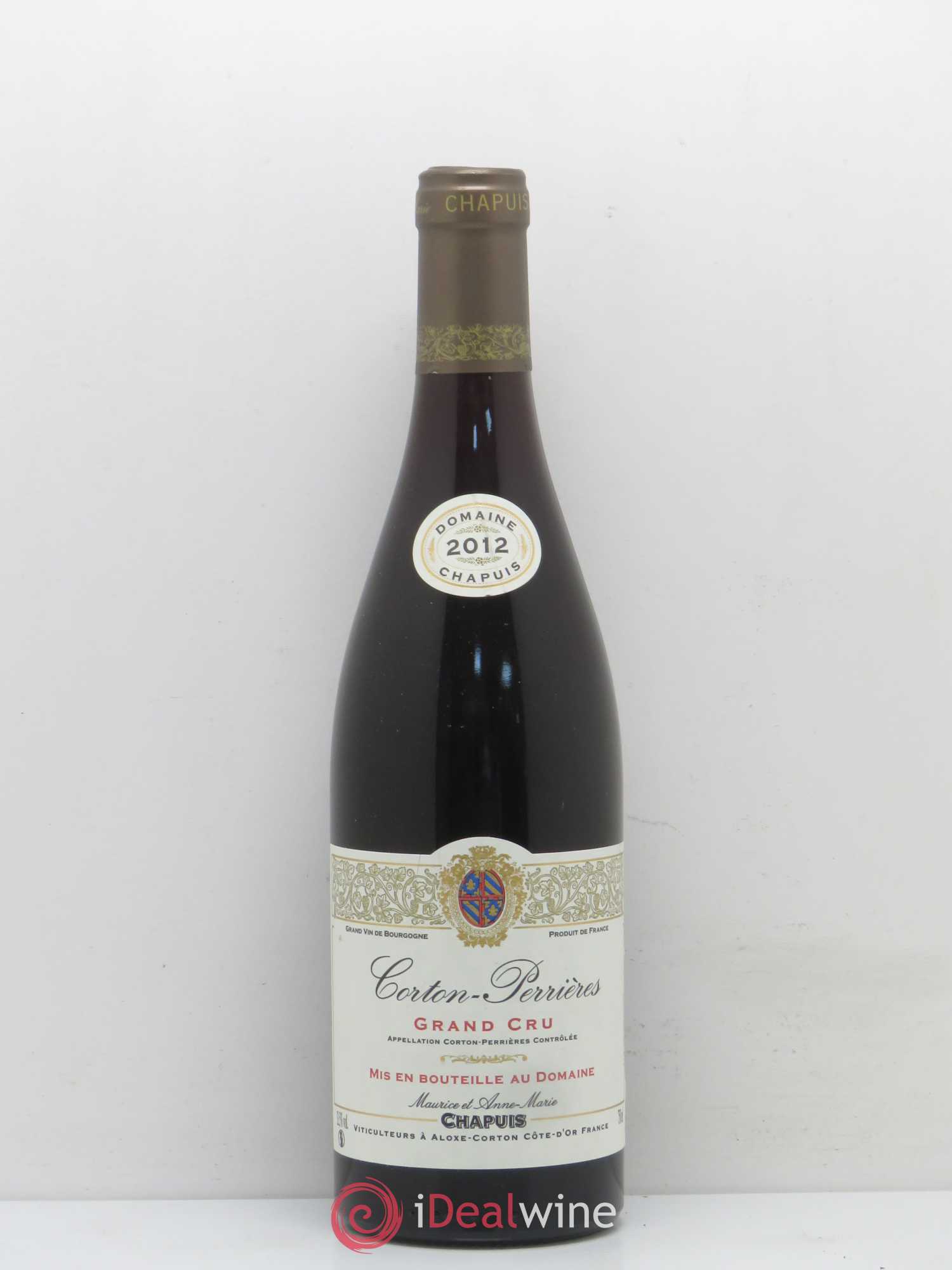 Corton Grand Cru Perrieres Domaine Maurice Chapuis 2012 - Posten von 1 Flasche - 0