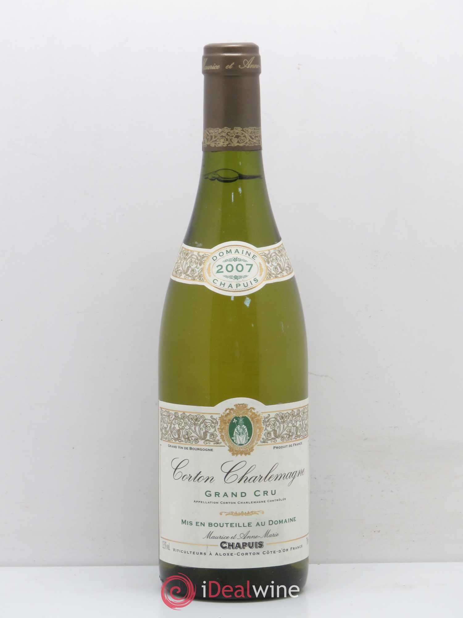 Corton-Charlemagne Grand Cru Domaine Maurice Chapuis 2007 - Posten von 1 Flasche - 0