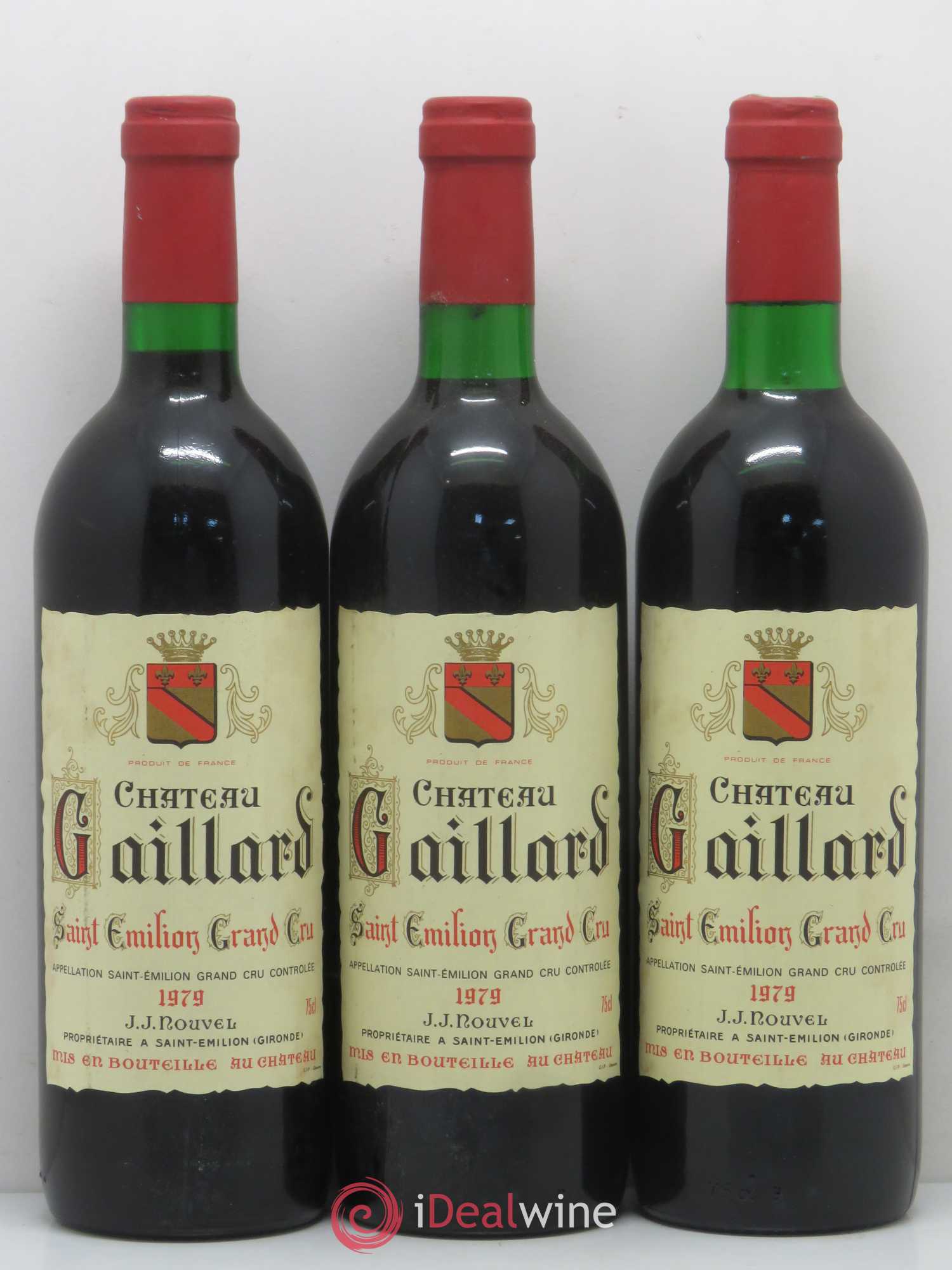 Saint-Émilion Château Gaillard 1979 - Lot de 6 bouteilles - 1