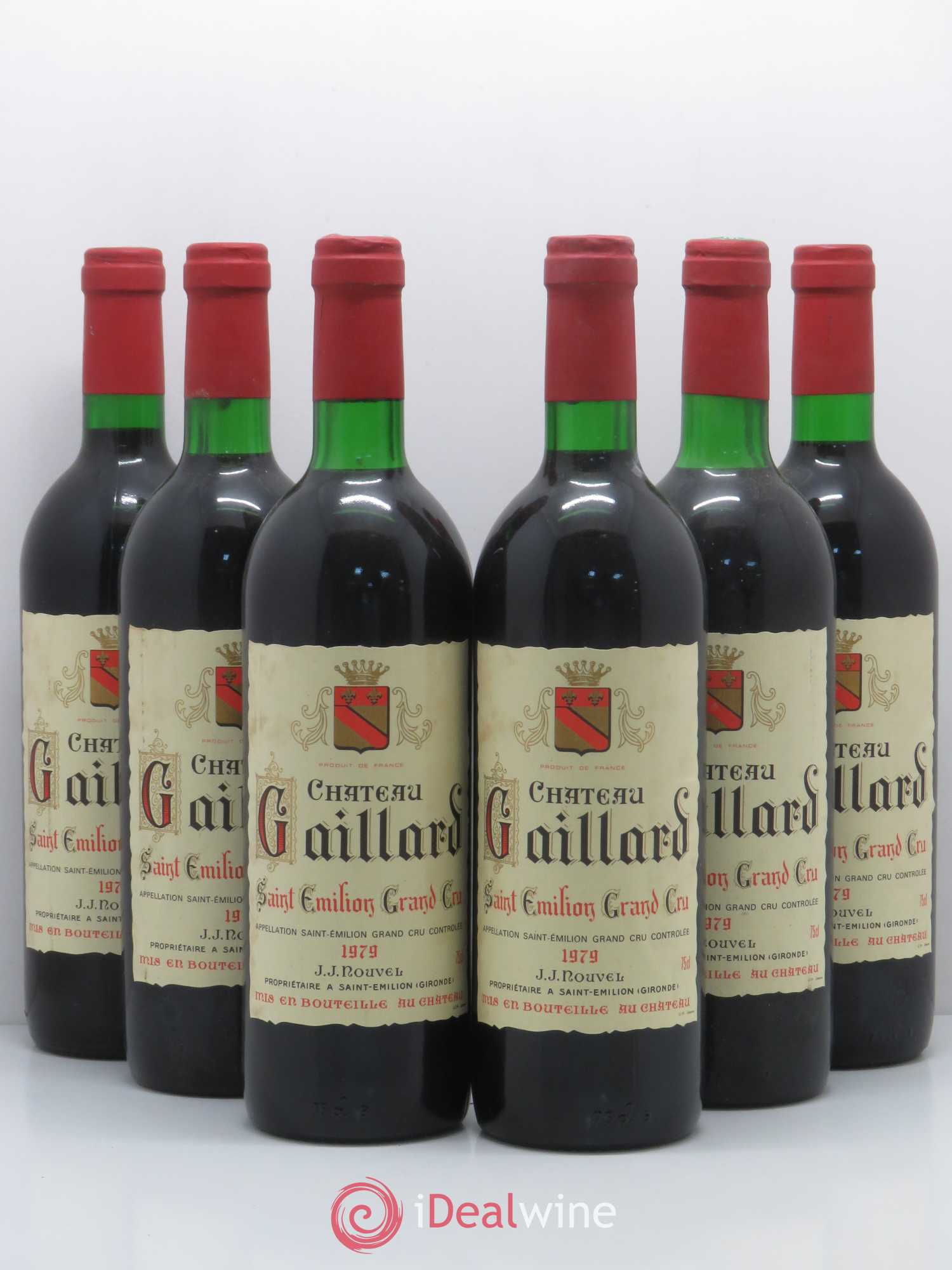 Saint-Émilion Château Gaillard 1979 - Lot de 6 bouteilles - 0
