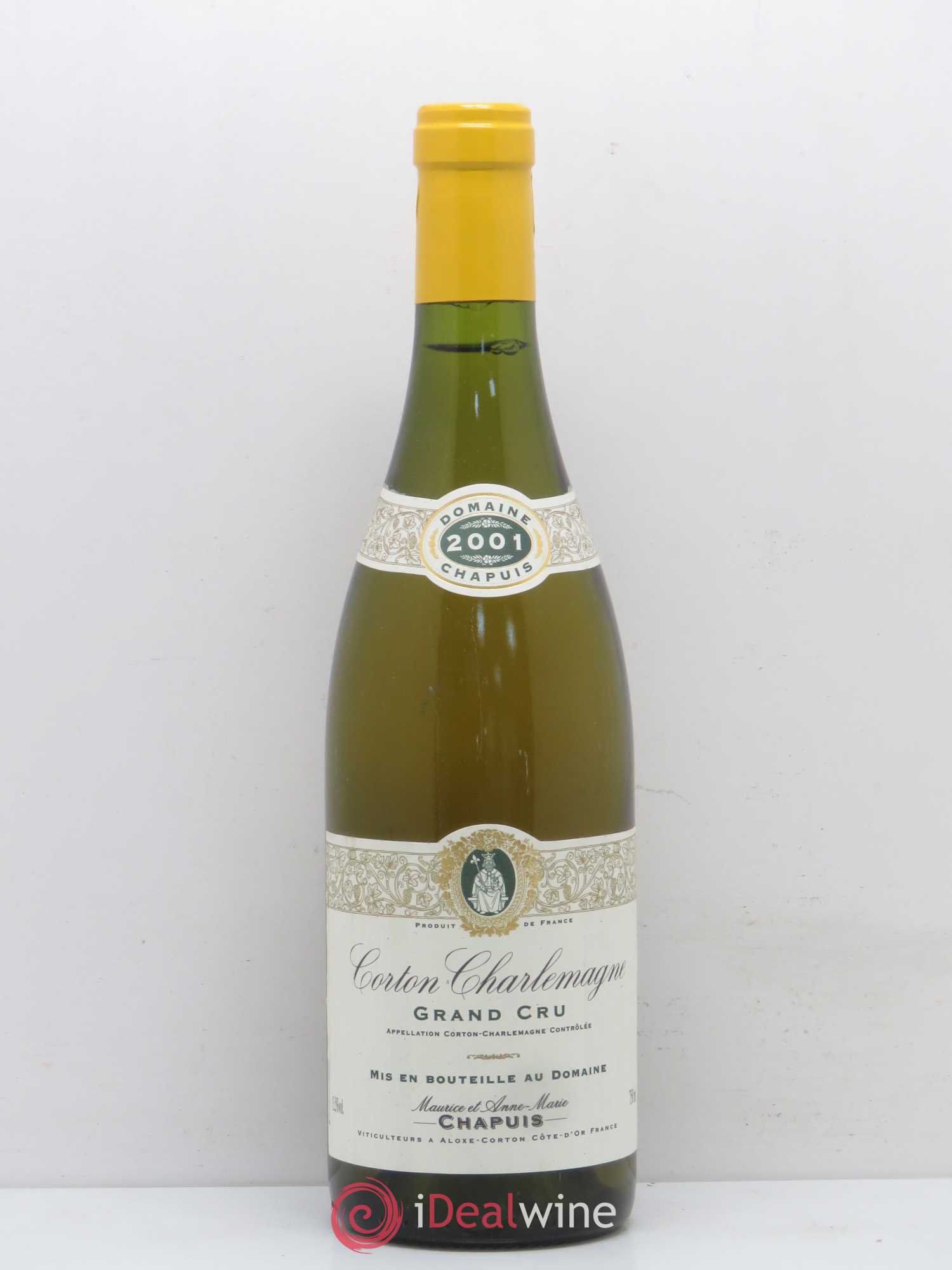 Corton-Charlemagne Grand Cru Domaine Maurice Chapuis 2001 - Posten von 1 Flasche - 0