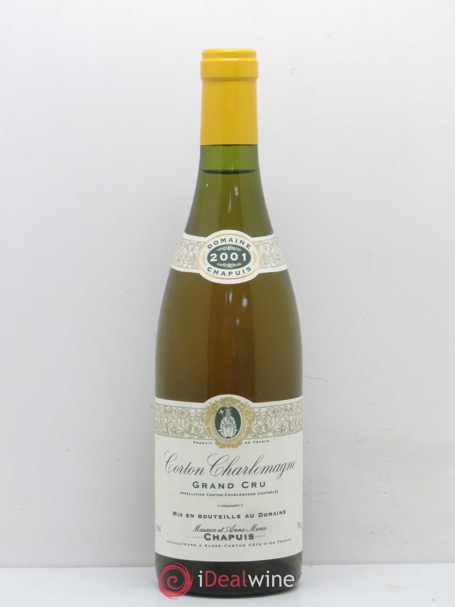 Corton-Charlemagne Grand Cru Domaine Maurice Chapuis 2001 - Posten von 1 Flasche - 0