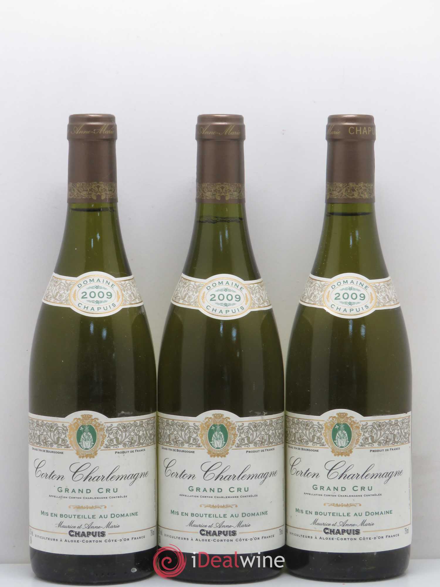 Corton-Charlemagne Grand Cru Domaine Maurice Chapuis 2009 - Lotto di 6 bottiglie - 1