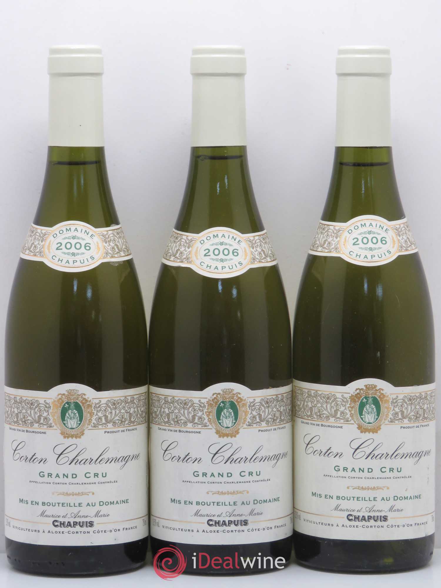 Corton-Charlemagne Grand Cru Domaine Maurice Chapuis 2006 - Lotto di 6 bottiglie - 1