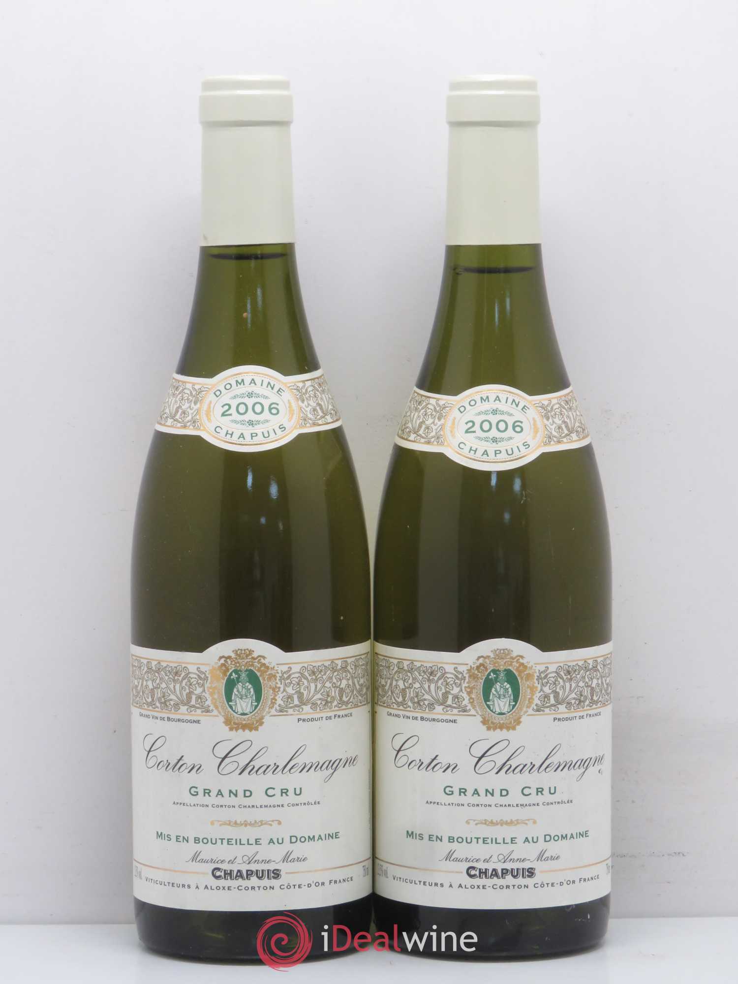Corton-Charlemagne Grand Cru Domaine Maurice Chapuis 2006 - Posten von 2 Flaschen - 0