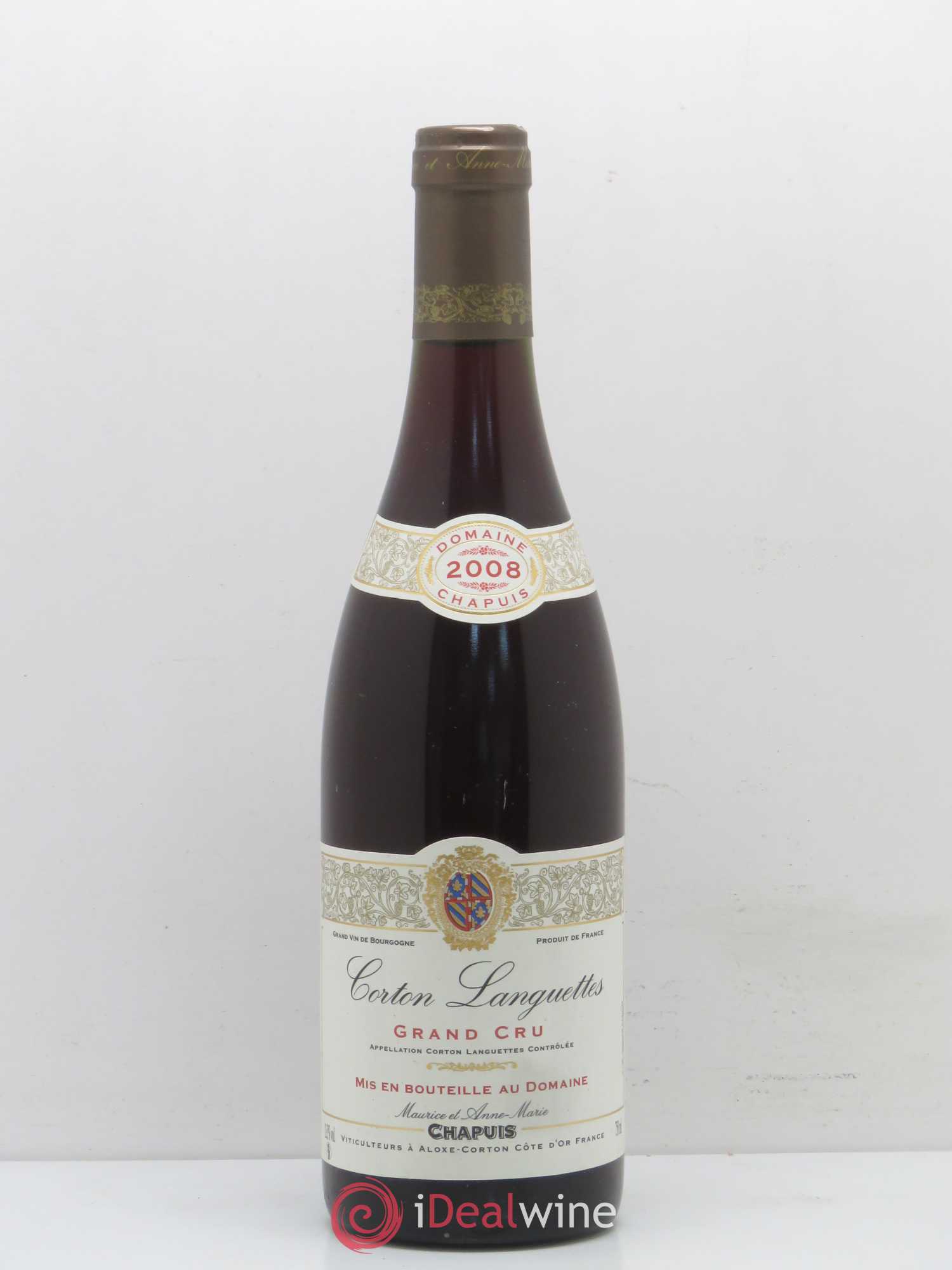 Corton Grand Cru Languettes Domaine Maurice Chapuis 2008 - Posten von 1 Flasche - 0