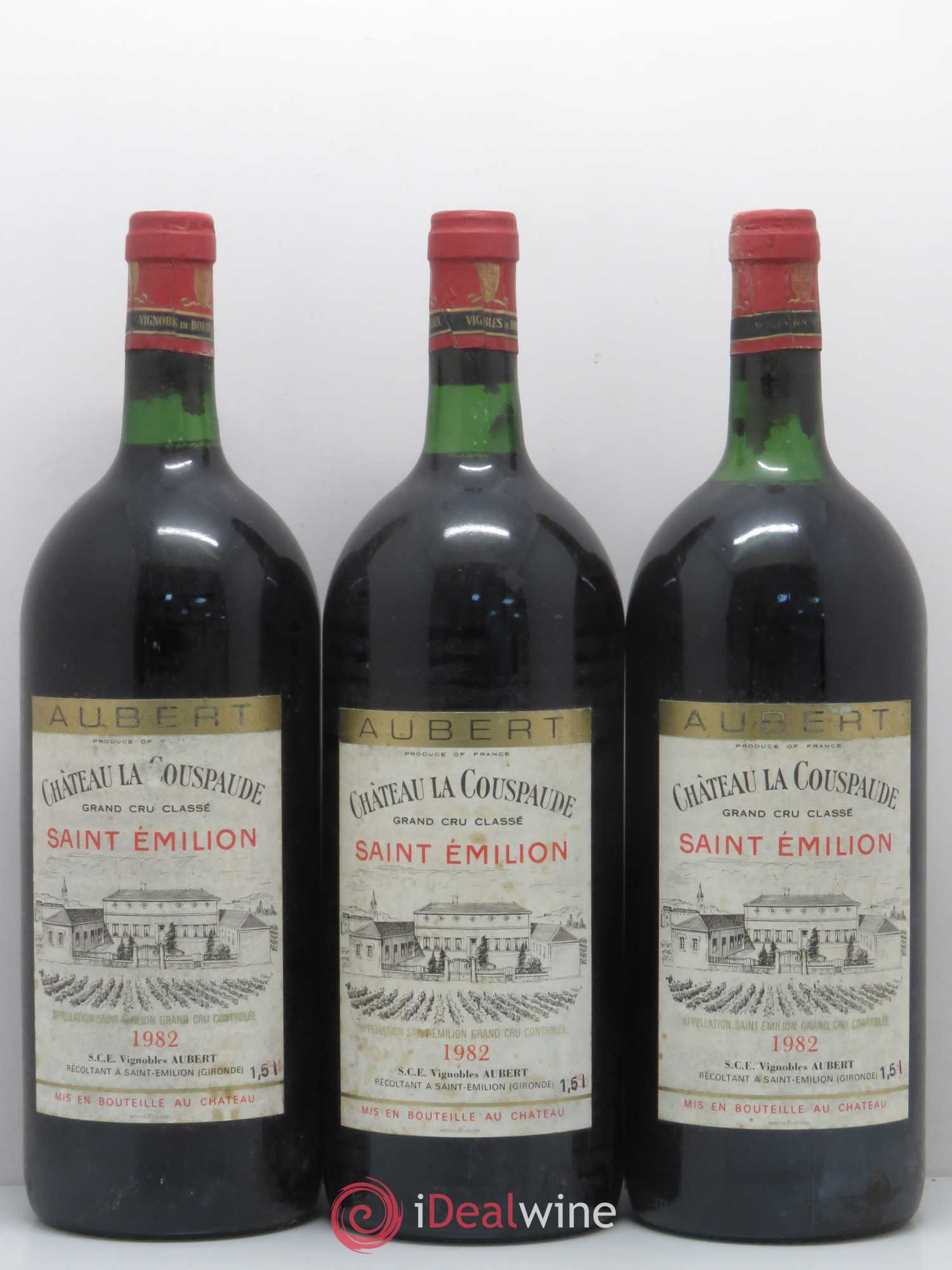 Saint-Émilion Château La Couspaude 1982 - Posten von 3 Magnum - 0