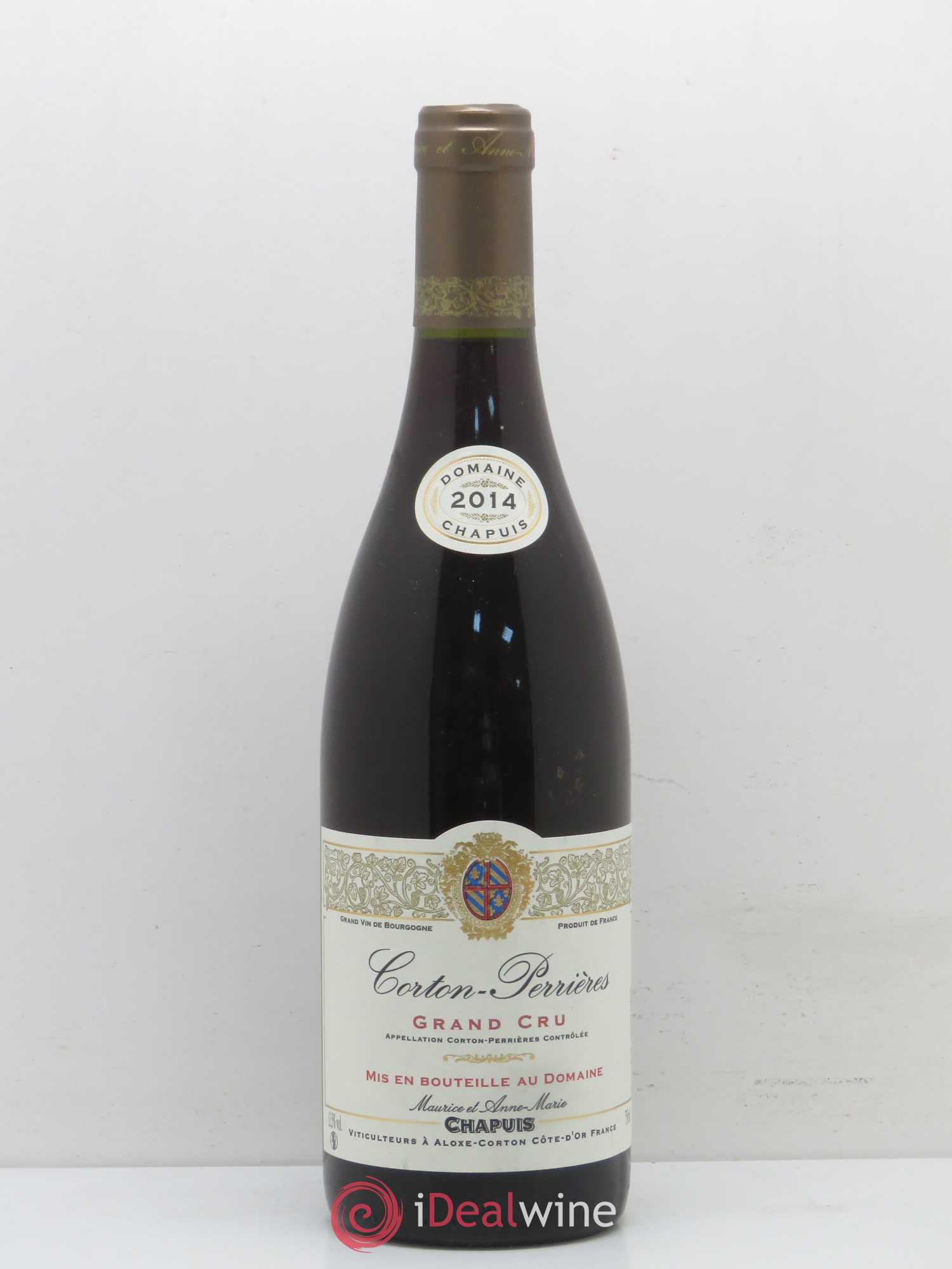 Corton Grand Cru Perriere Domaine Chapuis 2014 - Posten von 1 Flasche - 0