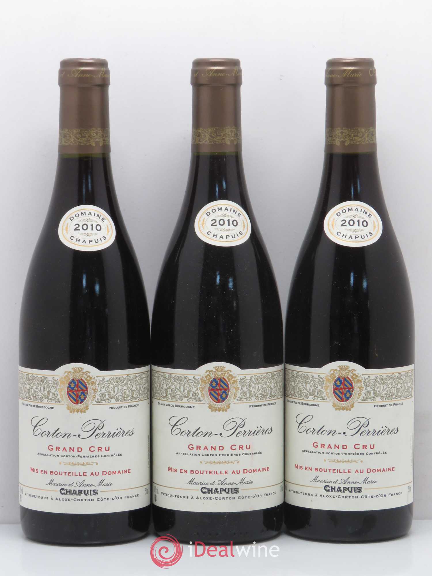 Corton Grand Cru Perrieres Domaine Maurice Chapuis 2010 - Posten von 6 Flaschen - 1