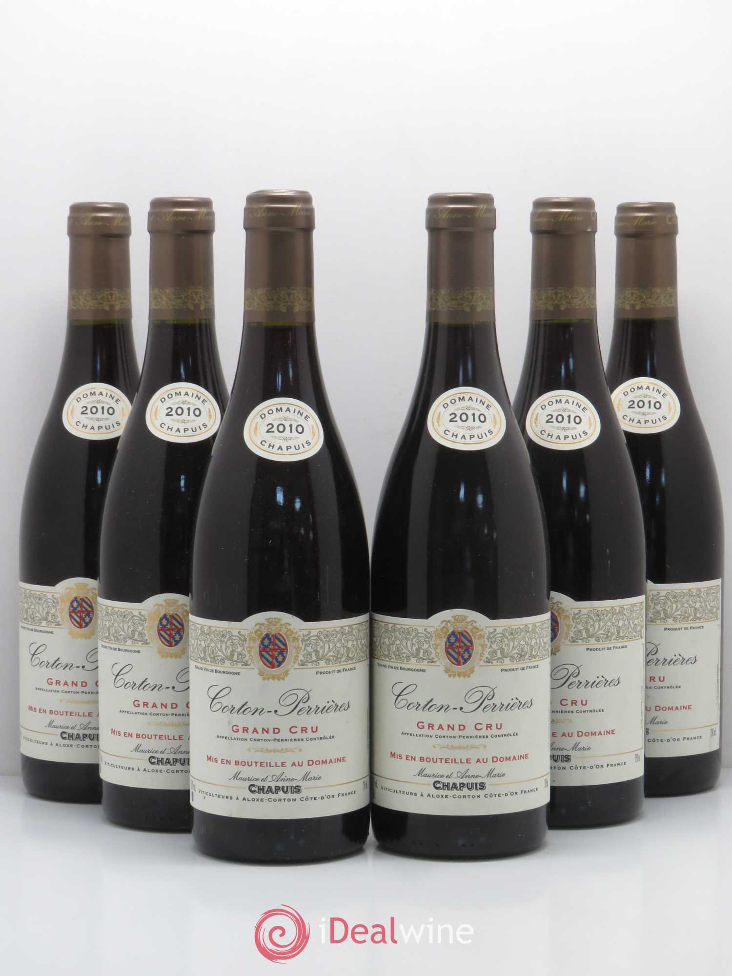 Corton Grand Cru Perrieres Domaine Maurice Chapuis 2010 - Posten von 6 Flaschen - 0