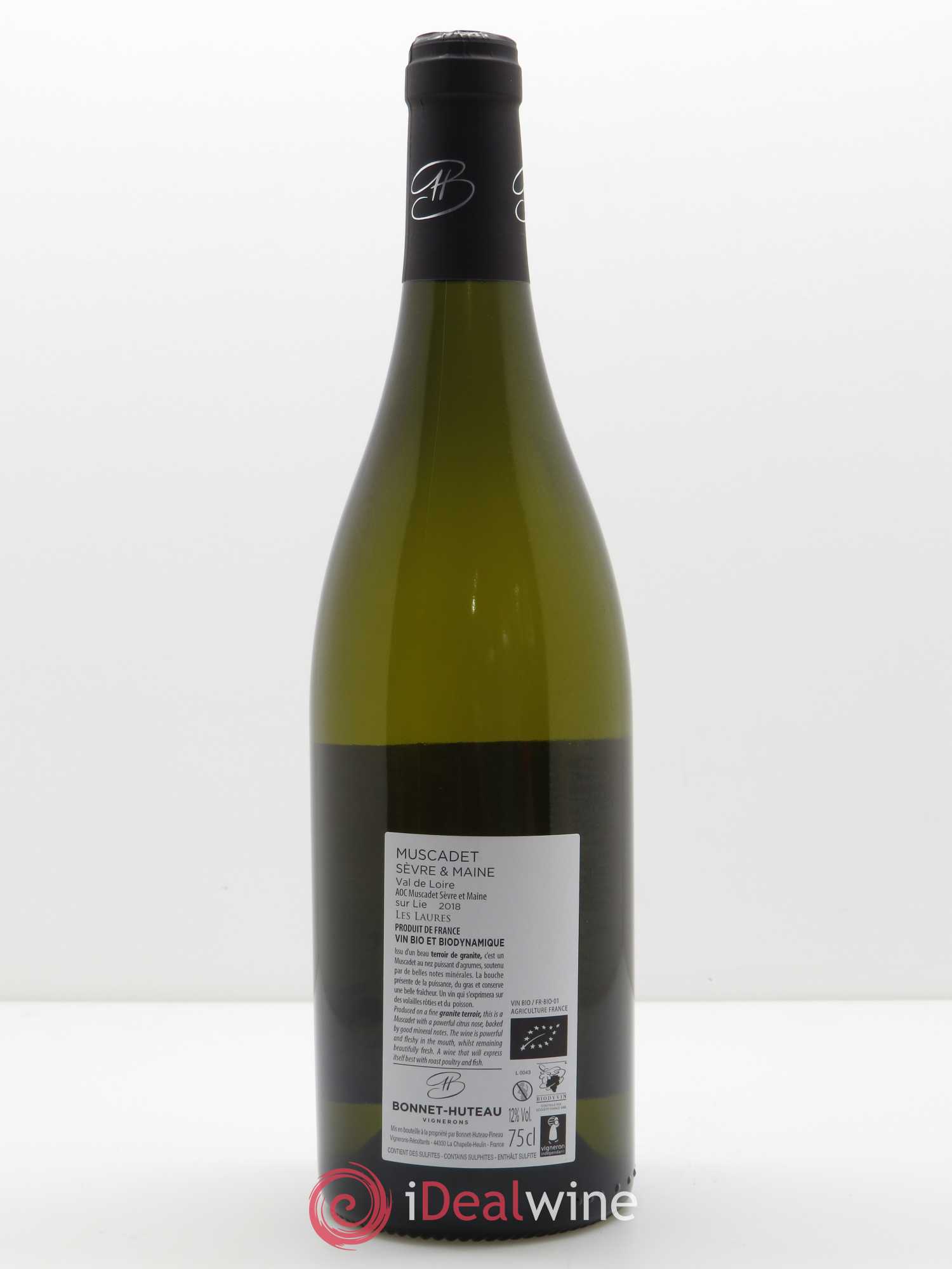 Muscadet-Sèvre-et-Maine Les Laures Bonnet-Huteau 2018 - Lot de 1 bouteille - 1