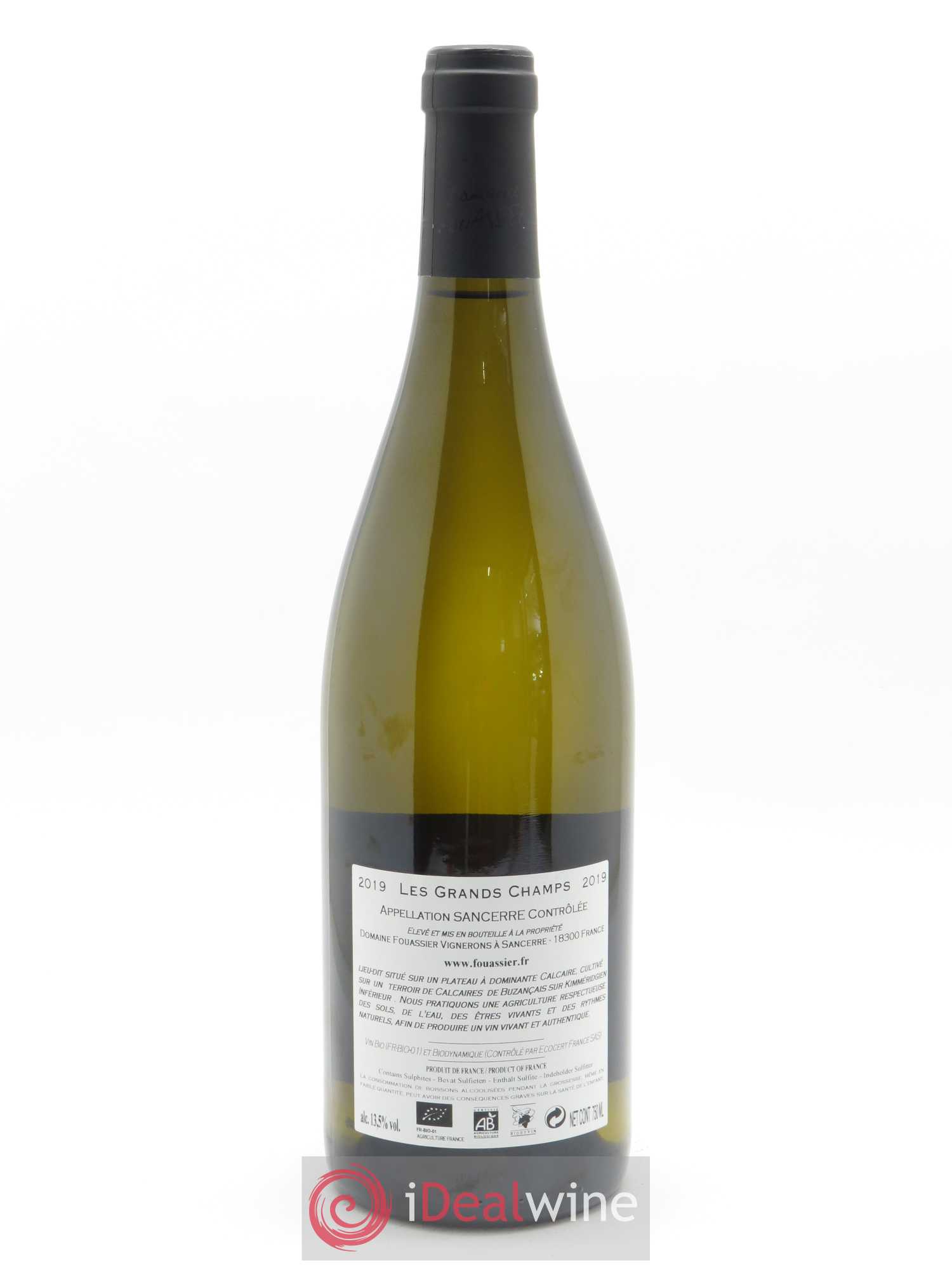 Sancerre Les Grands Champs Fouassier (Domaine) 2019 - Lot de 1 bouteille - 1