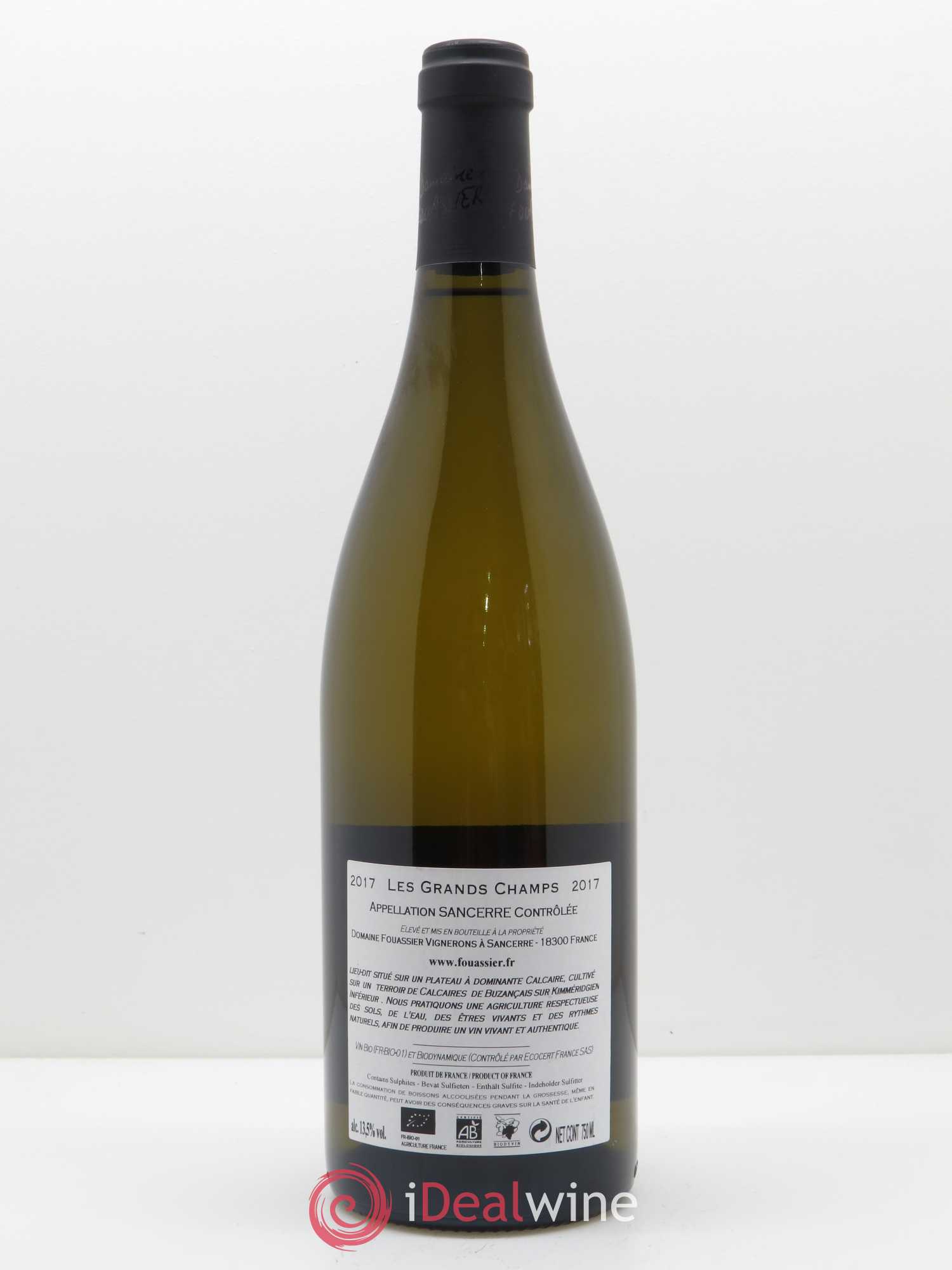 Sancerre Les Grands Champs Fouassier (Domaine) 2017 - Lot de 1 bouteille - 1