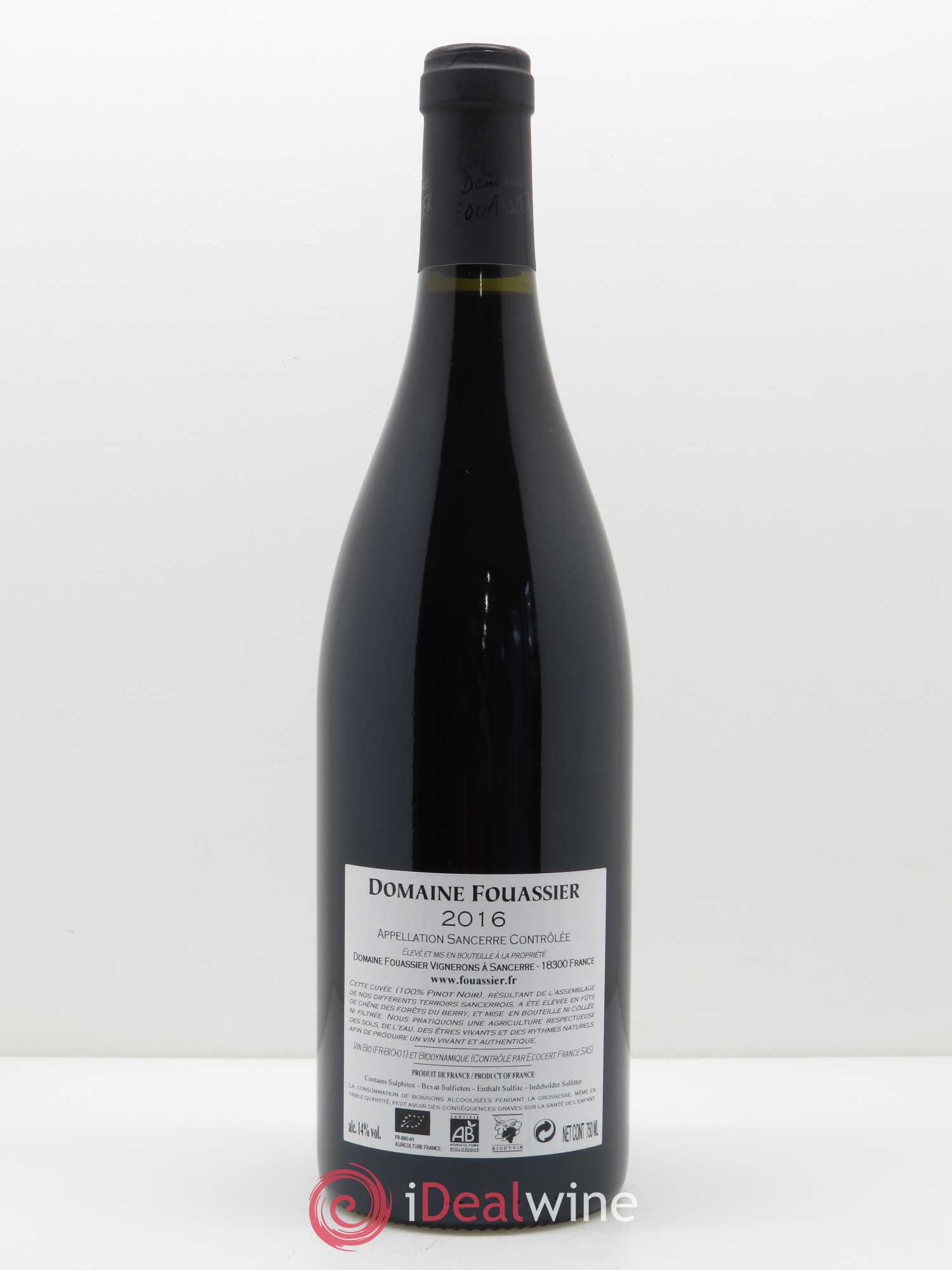 Sancerre Fouassier (Domaine) 2016 - Lot de 1 bouteille - 1