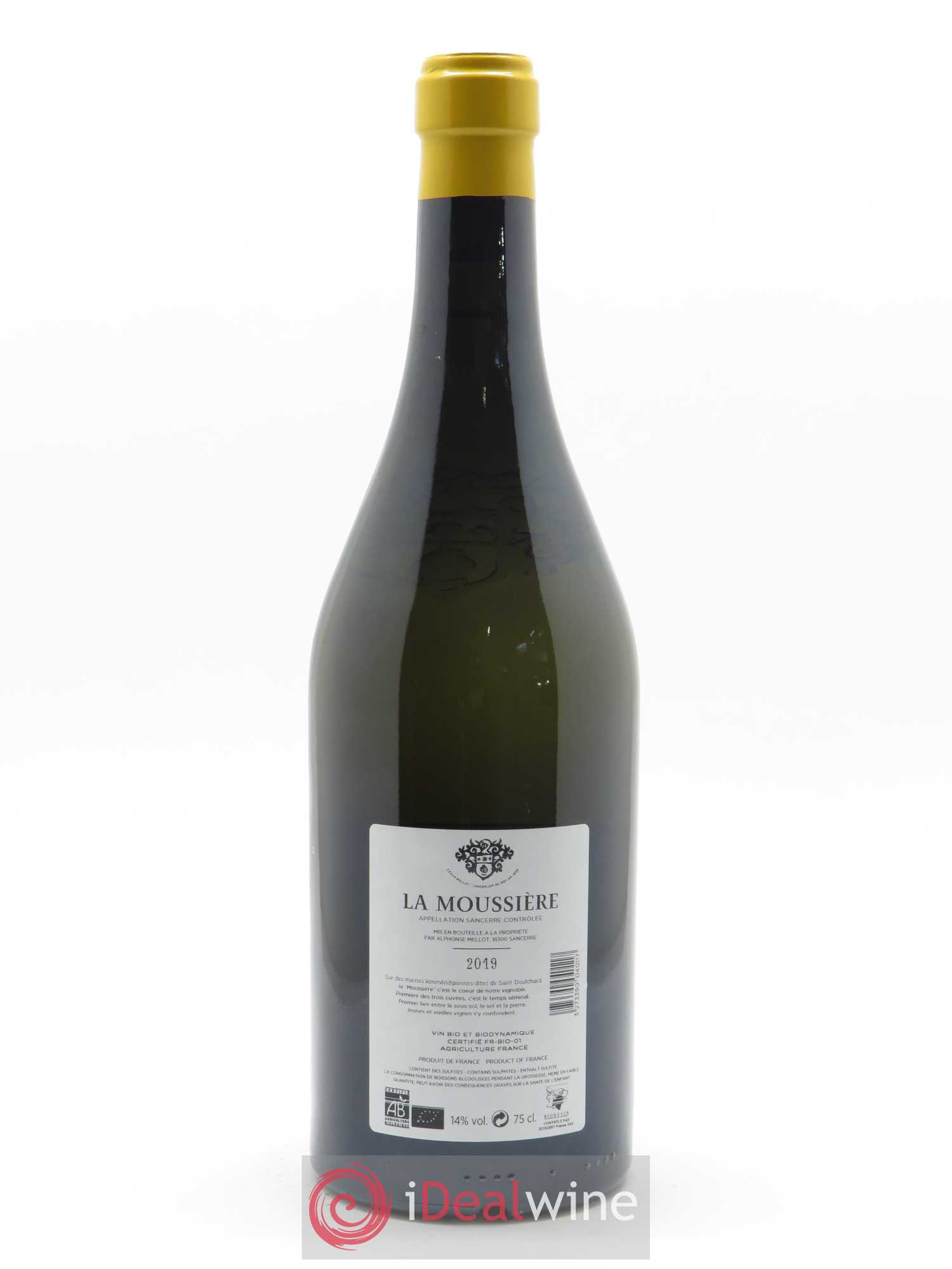 Sancerre La Moussière Alphonse Mellot 2019 - Lot de 1 bouteille - 1