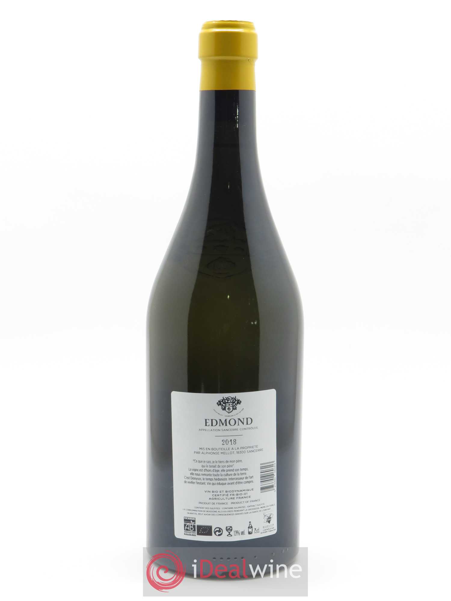 Sancerre Cuvée Edmond Alphonse Mellot 2018 - Lot de 1 bouteille - 1