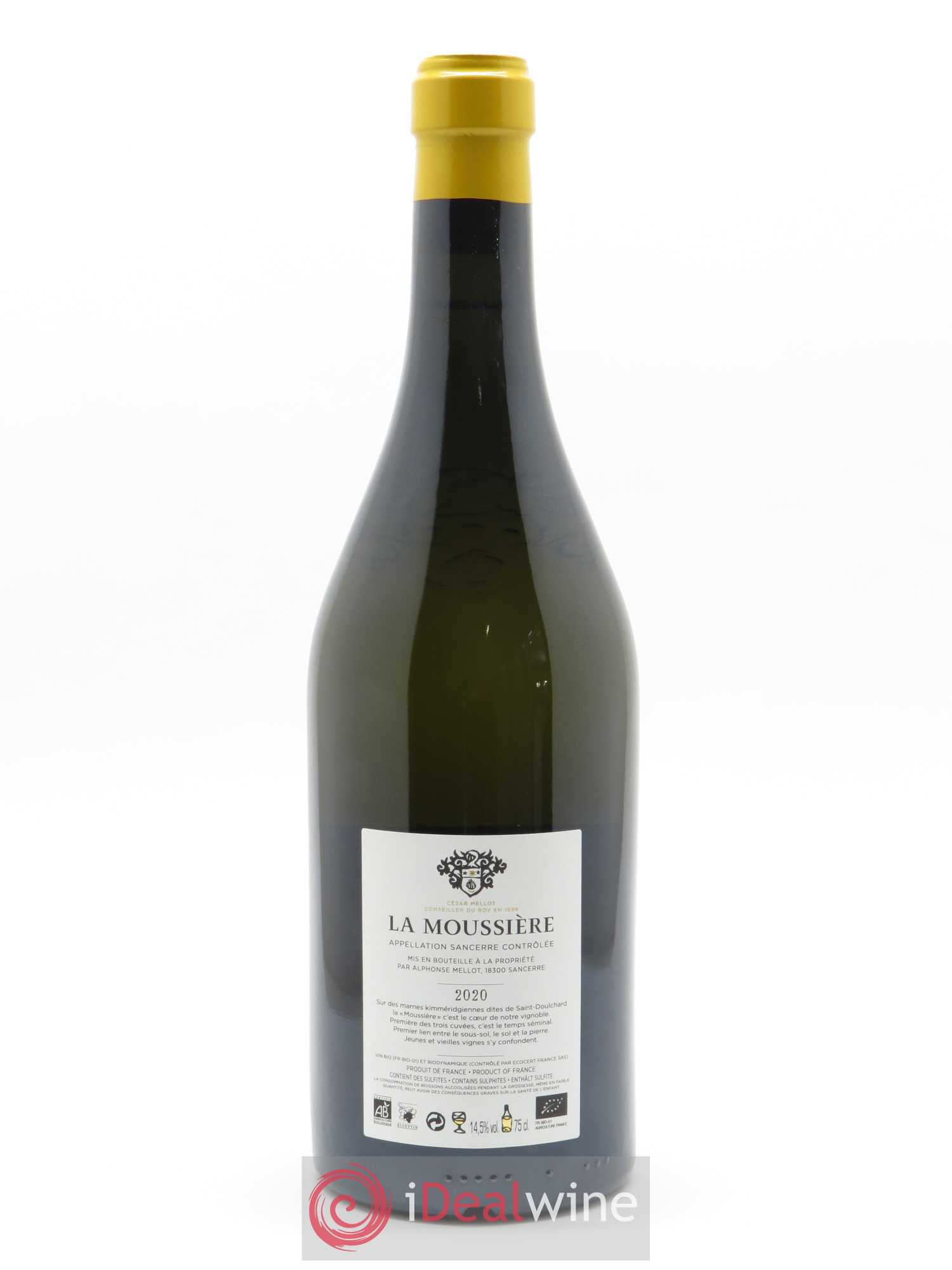 Sancerre La Moussière Alphonse Mellot 2020 - Lot of 1 bottle - 1