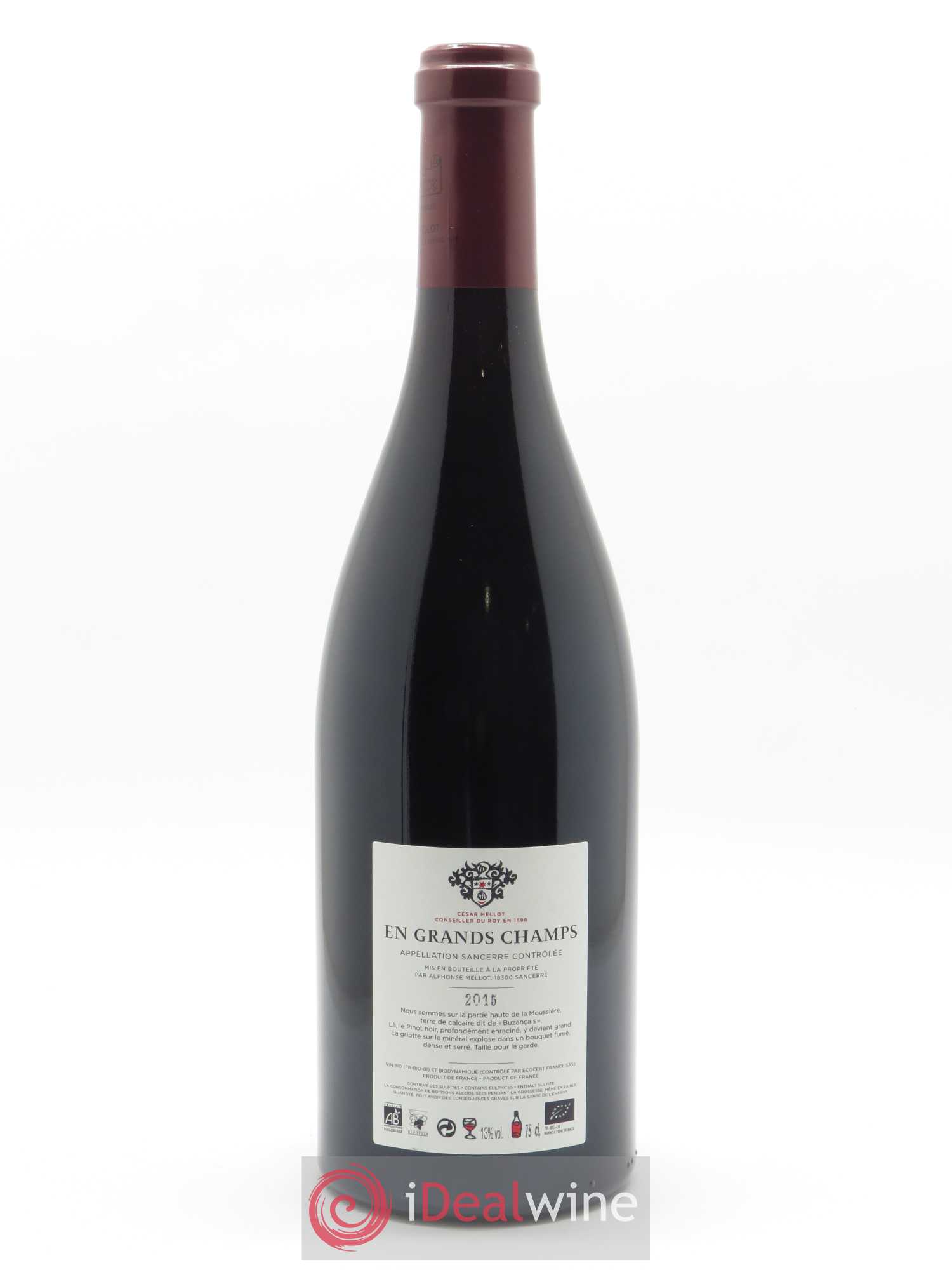 Sancerre En Grands Champs Alphonse Mellot 2015 - Lot of 1 bottle - 1