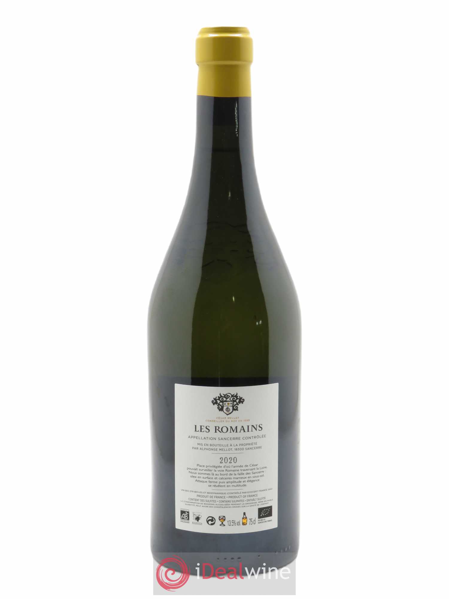 Sancerre Les Romains Alphonse Mellot 2020 - Lot de 1 bouteille - 1