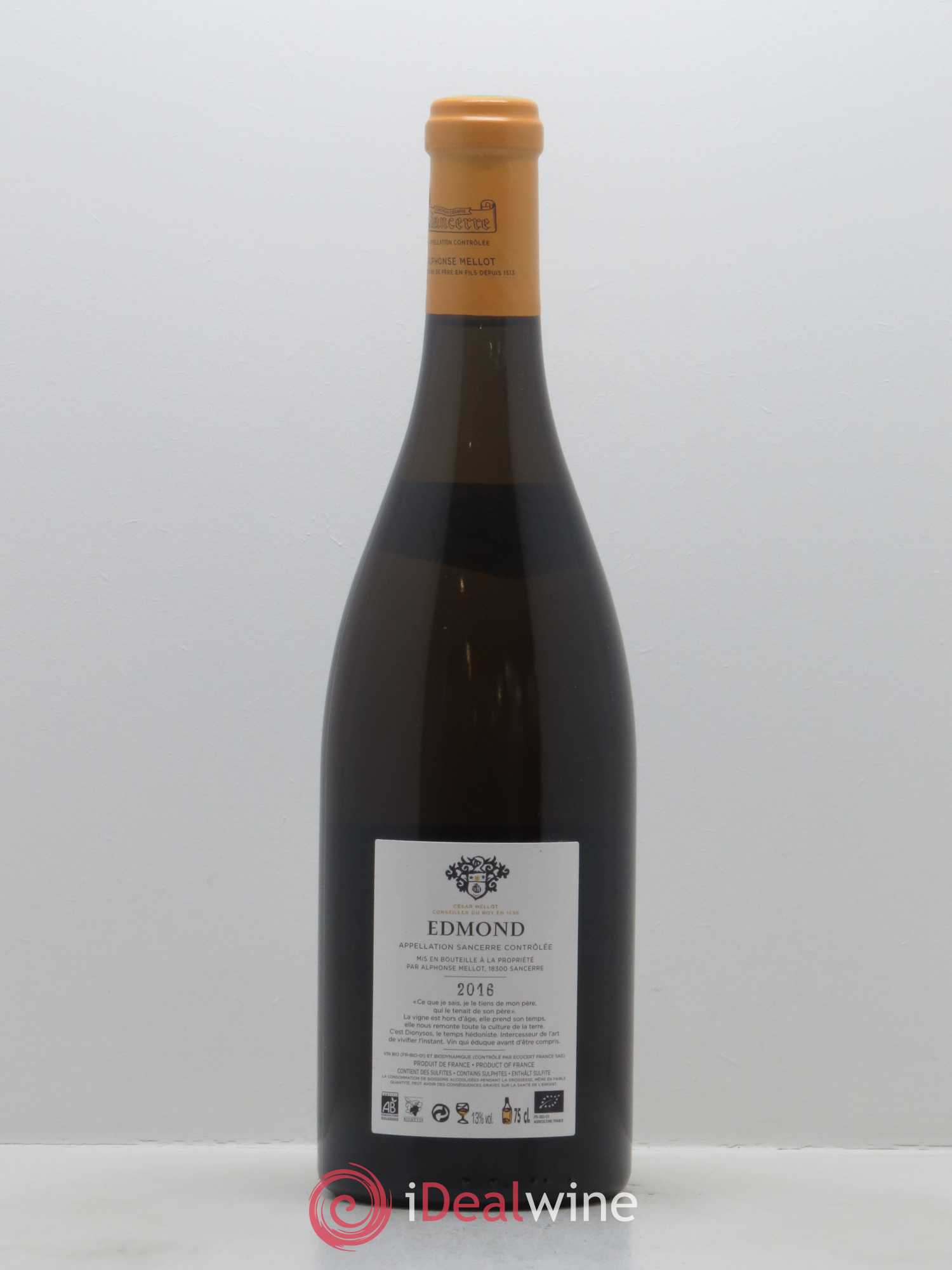 Sancerre Cuvée Edmond Alphonse Mellot 2016 - Lot de 1 bouteille - 1