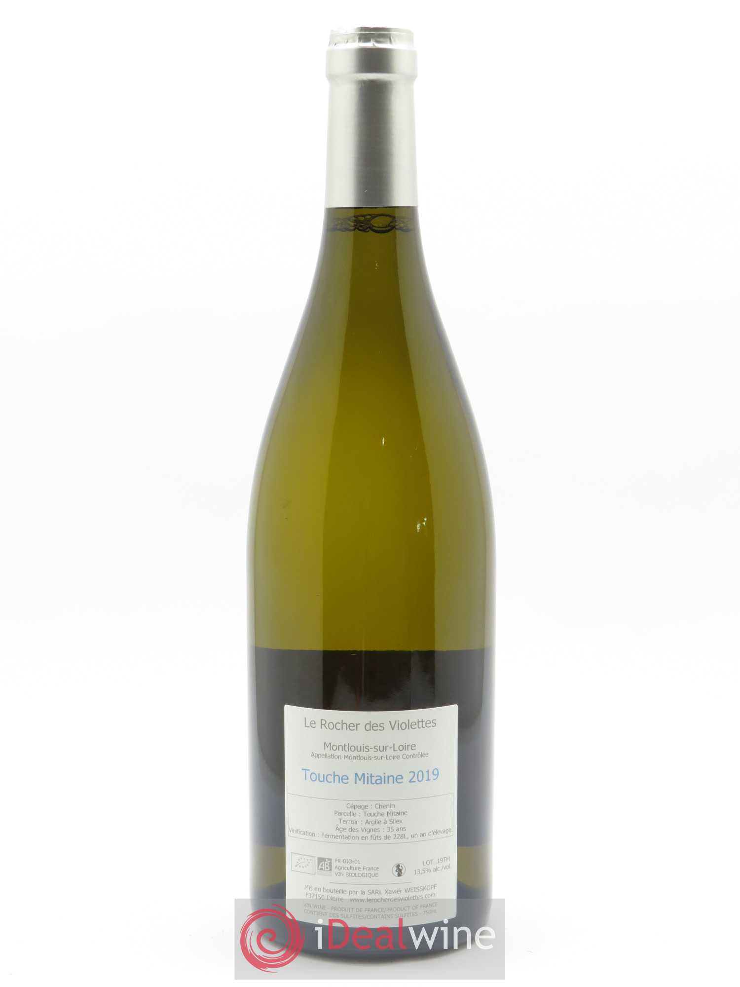 Montlouis-sur-Loire Touche Mitaine Le Rocher des Violettes 2019 - Lot de 1 bouteille - 1