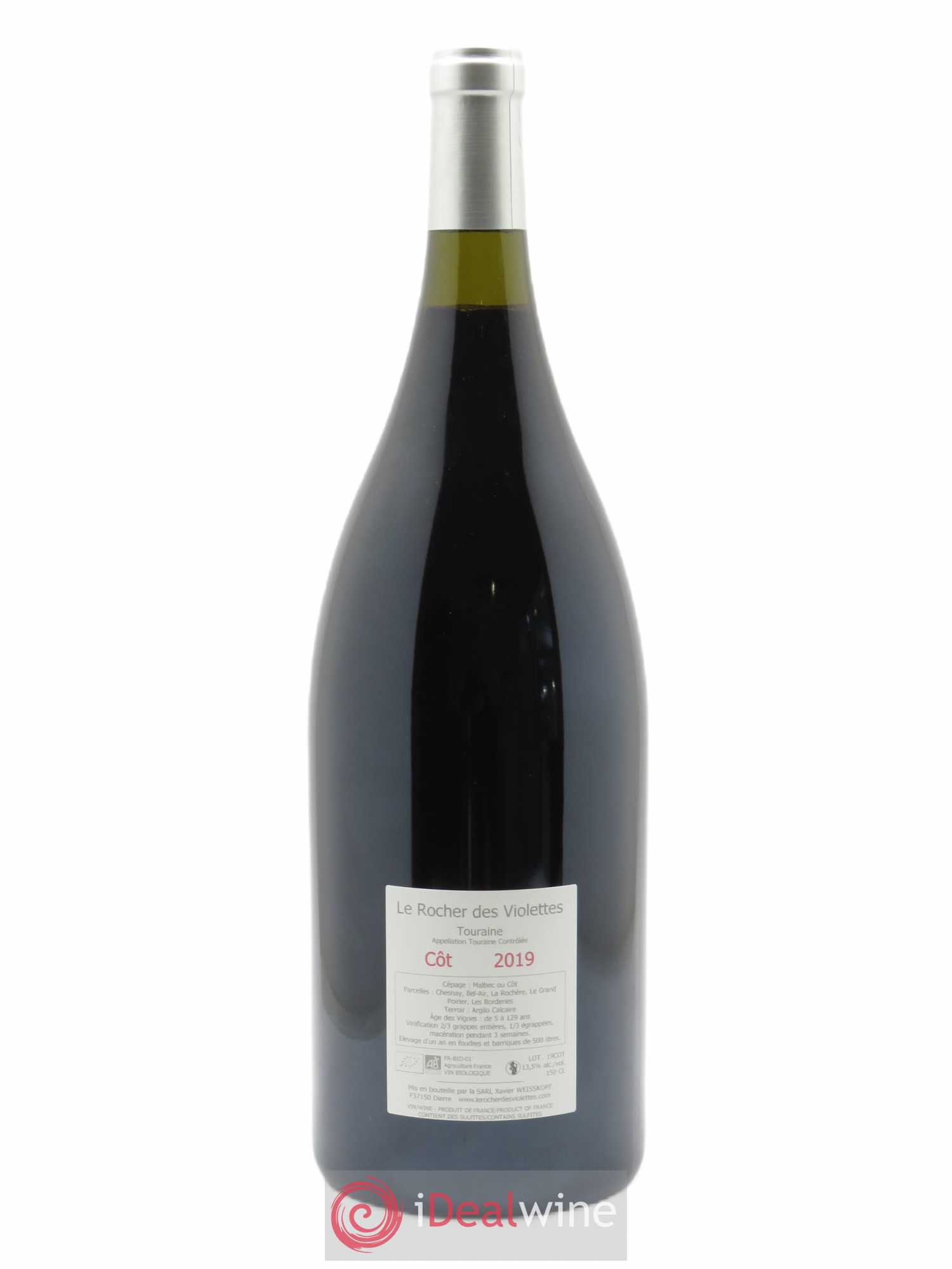 Touraine Côt Le Rocher des Violettes 2019 - Lot de 1 magnum - 1