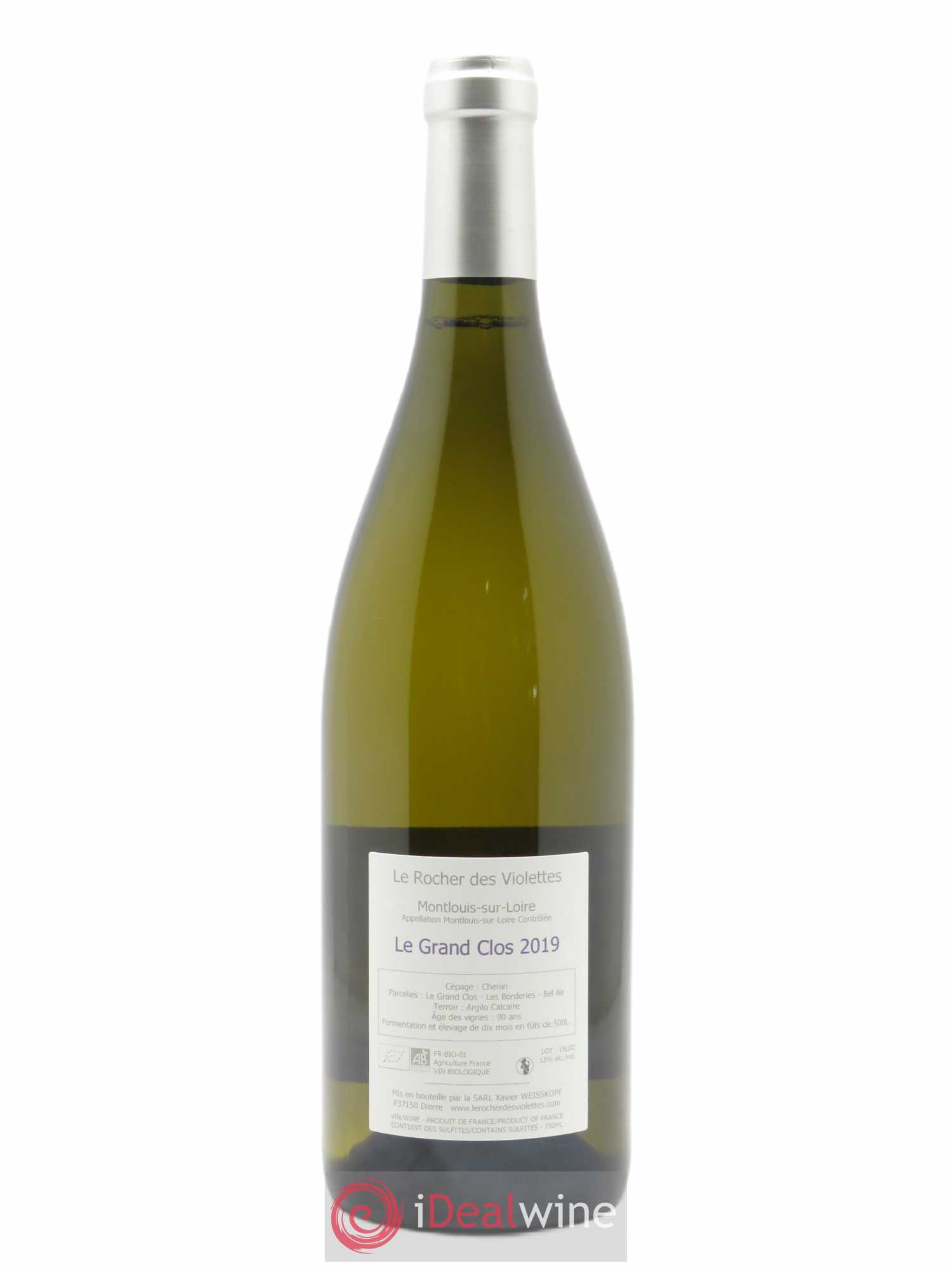 Montlouis-sur-Loire Le Grand Clos (anciennement La Négrette) Le Rocher des Violettes 2019 - Lot de 1 bouteille - 1