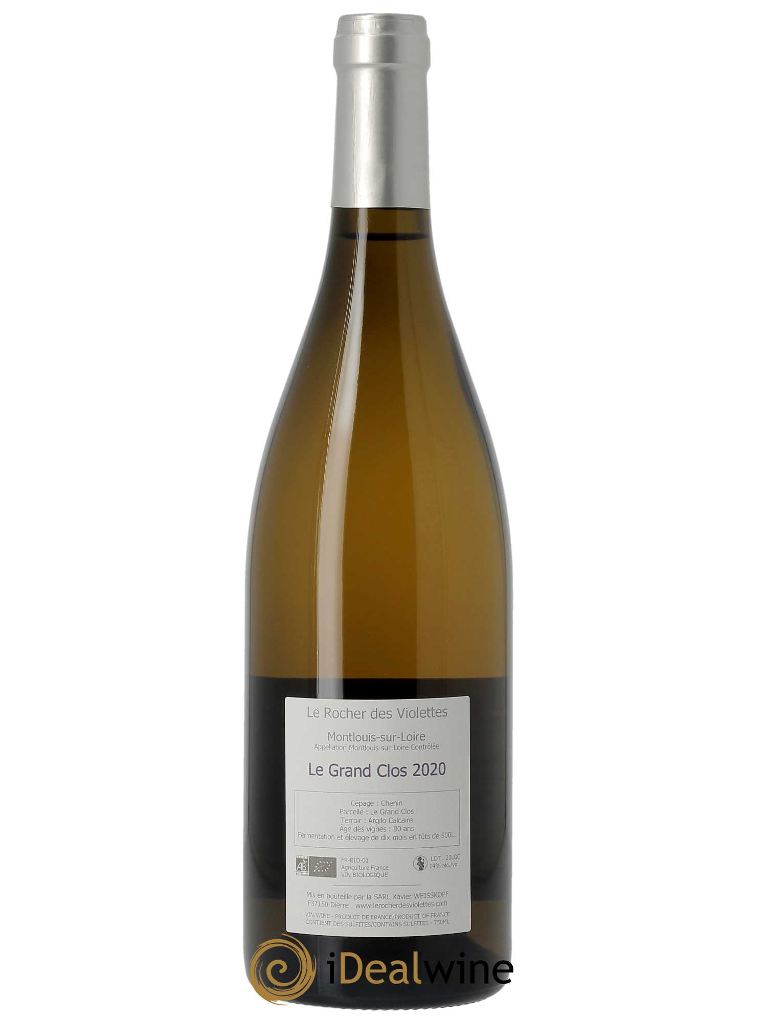 Montlouis-sur-Loire Le Grand Clos (anciennement La Négrette) Le Rocher des Violettes 2020 - Lot de 1 bouteille - 1