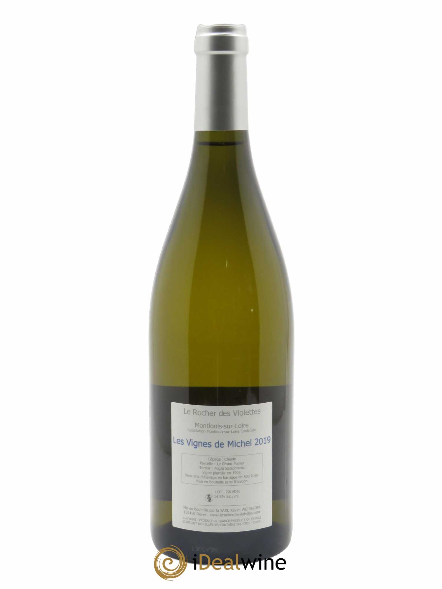 Montlouis-sur-Loire Les Vignes de Michel Le Rocher des Violettes 2019 - Lot de 1 bouteille - 1