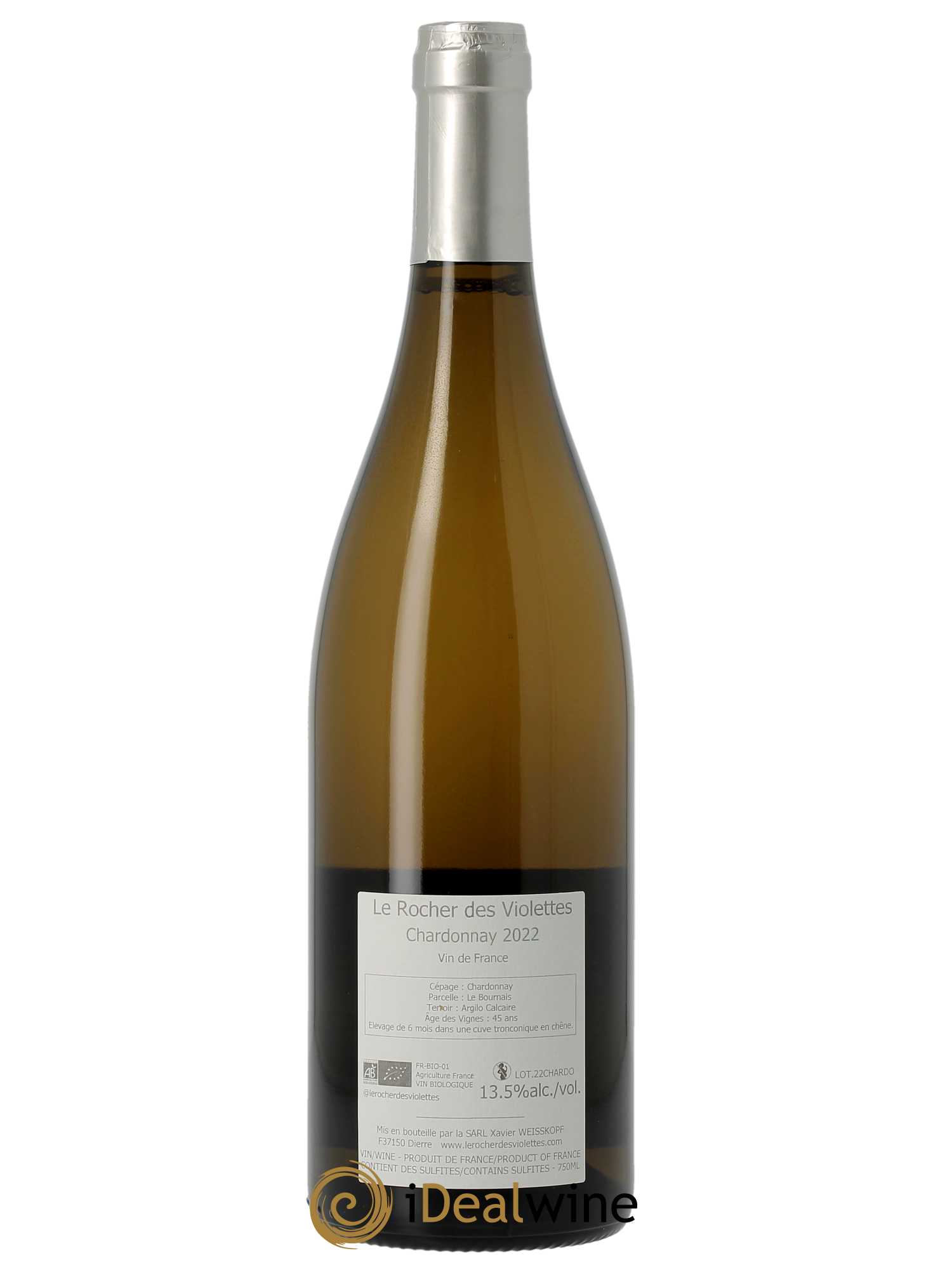 Vin de France Chardonnay Le Rocher des Violettes 2022 - Lot of 1 bottle - 1