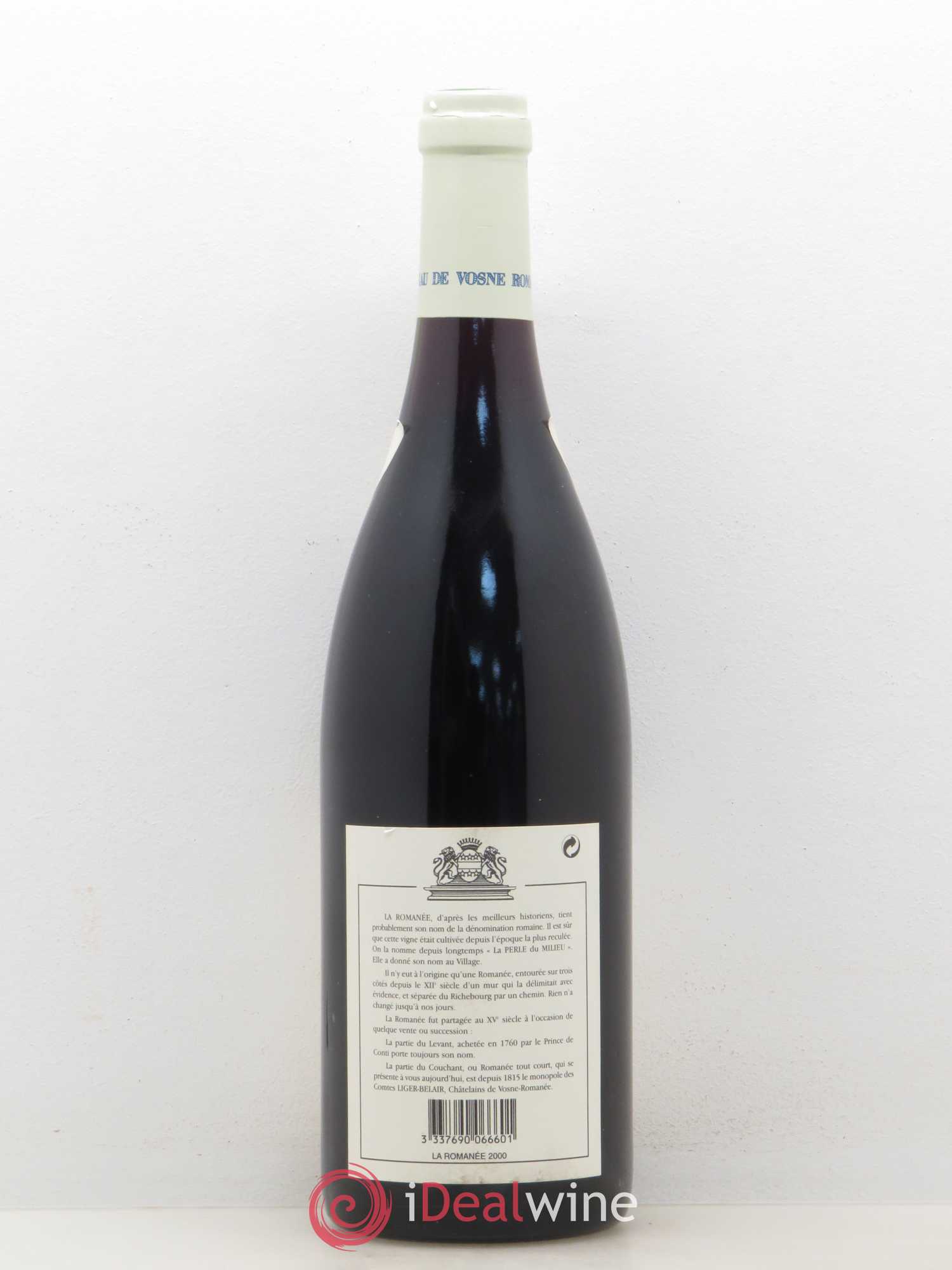 La Romanée Grand Cru Comte Liger-Belair (Domaine du) 2000 - Lot de 1 bouteille - 1
