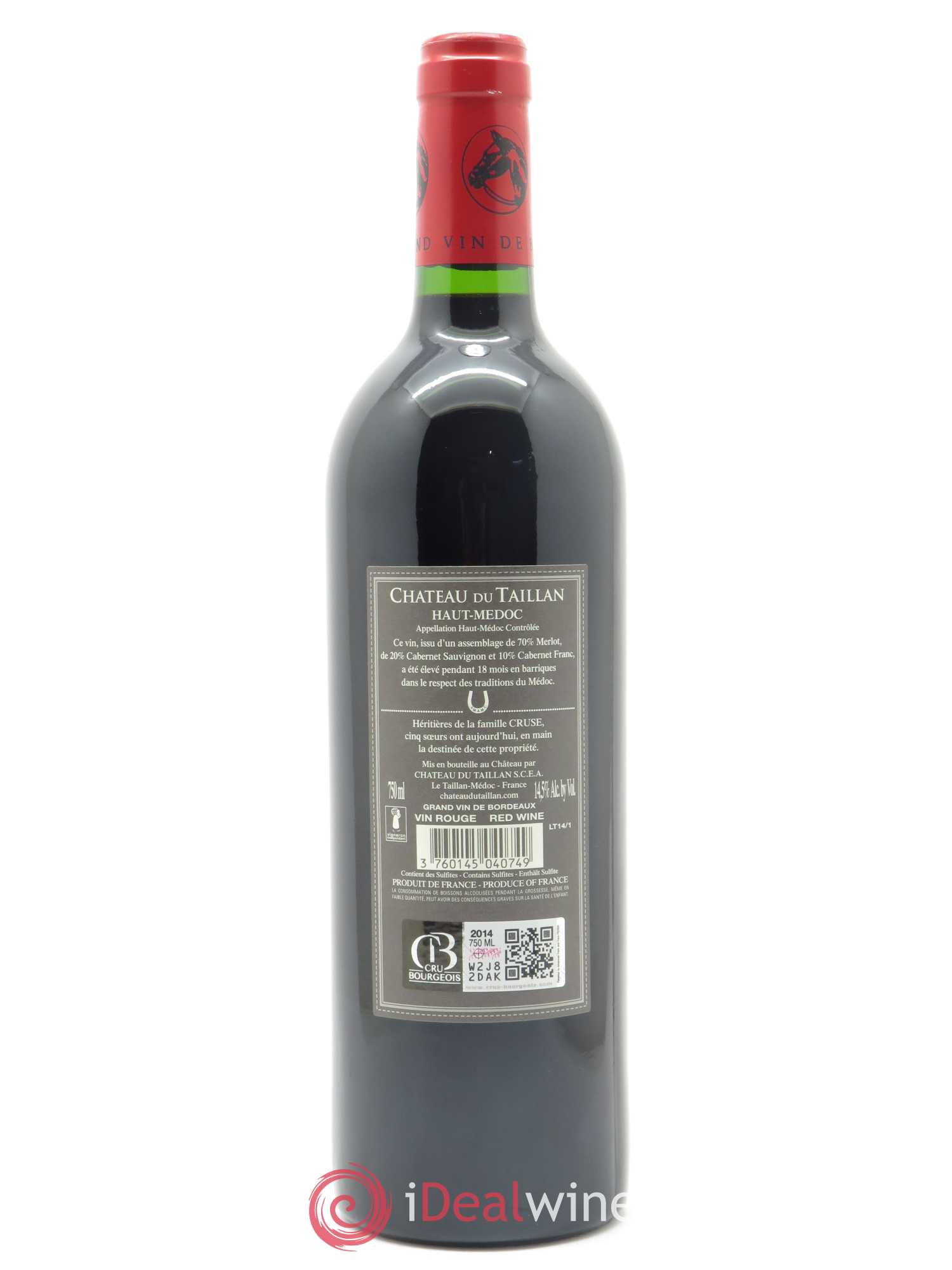 Château du Taillan Cru Bourgeois Exceptionnel 2014 - Lot de 1 bouteille - 1