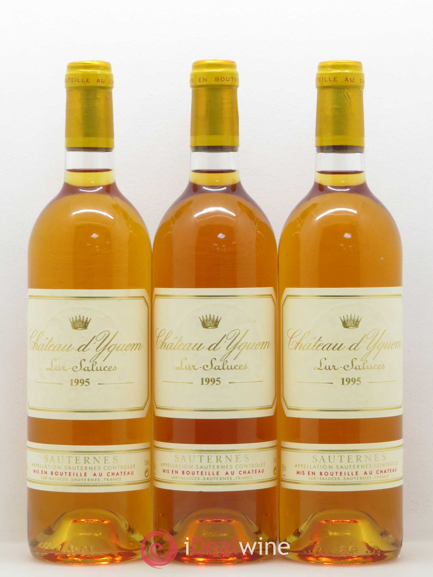 Château d' Yquem 1er Cru Classé Supérieur 1995 - Lotto di 3 bottiglie - 0