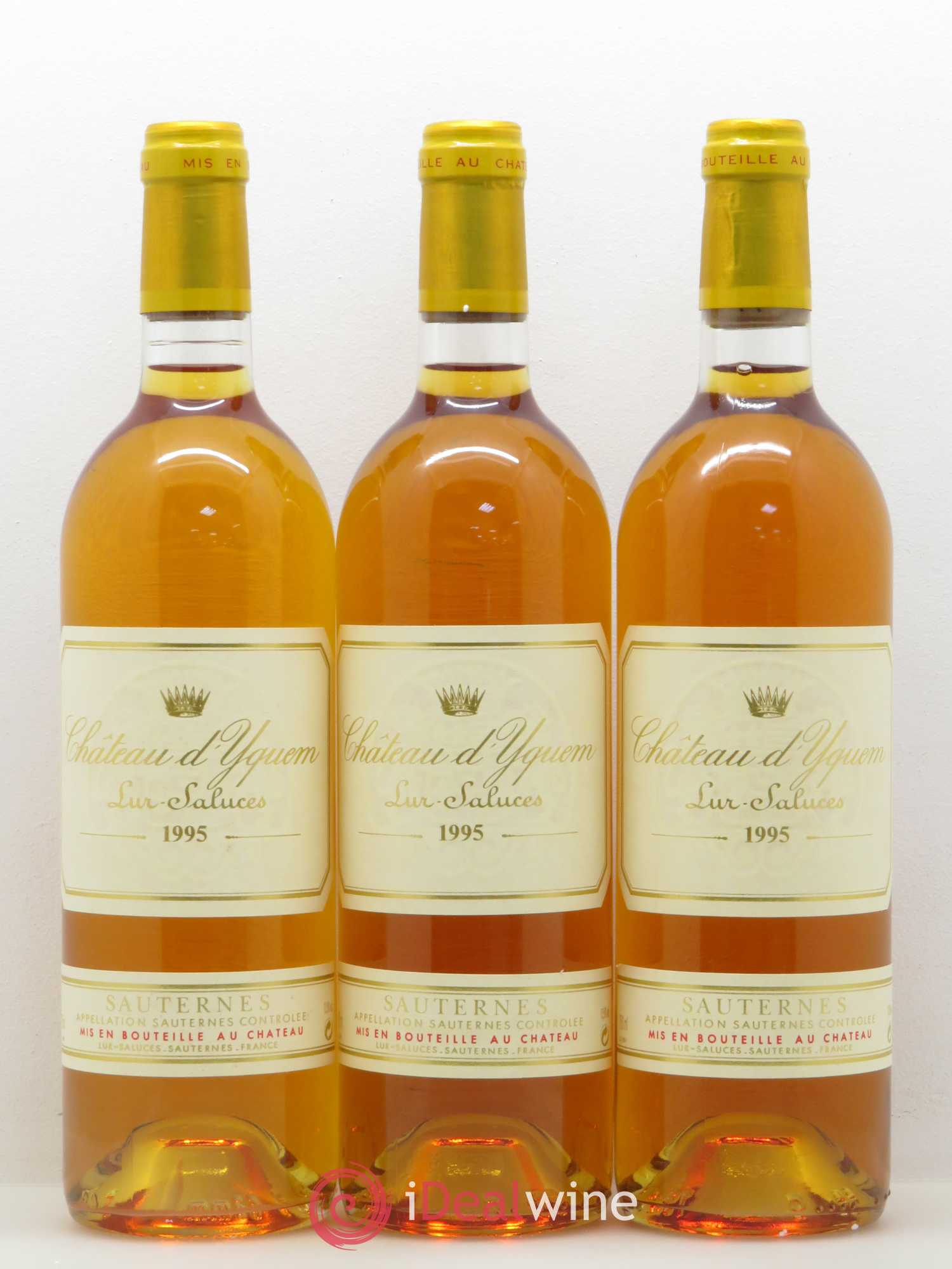 Château d' Yquem 1er Cru Classé Supérieur 1995 - Lotto di 3 bottiglie - 0