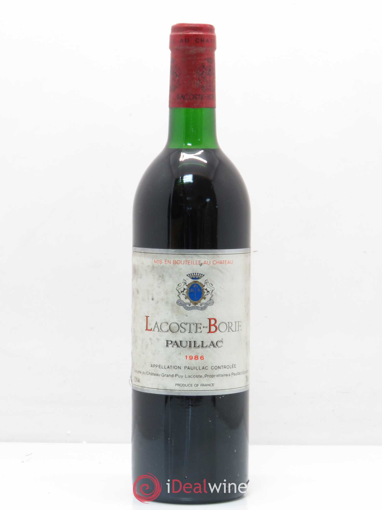 Lacoste Borie 1986 - Lot de 1 bouteille - 0
