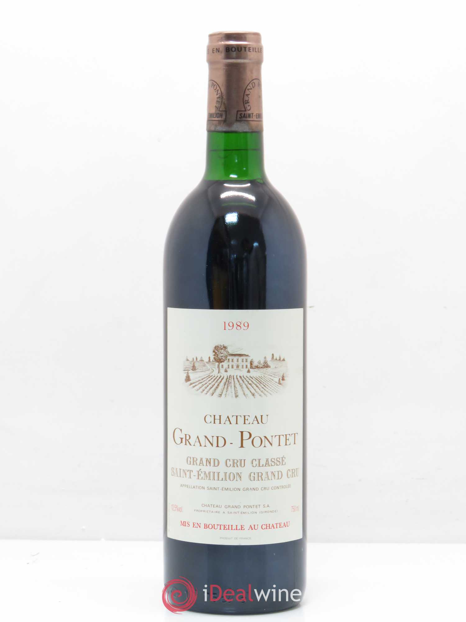 Château Grand Pontet Grand Cru Classé 1989 - Lot de 1 bouteille - 0