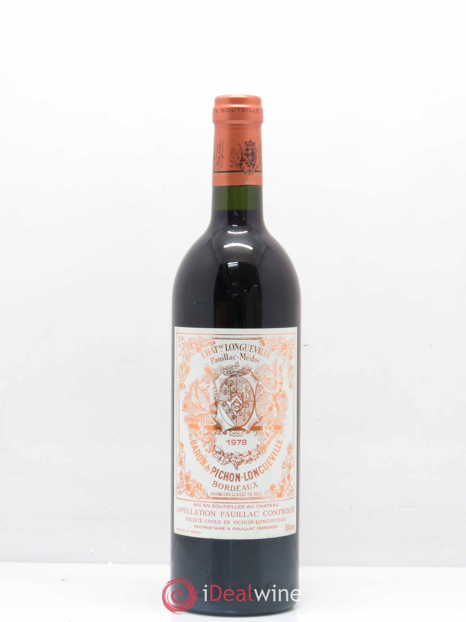 Pichon Longueville Baron 2ème Grand Cru Classé 1978 - Lot de 1 bouteille - 0