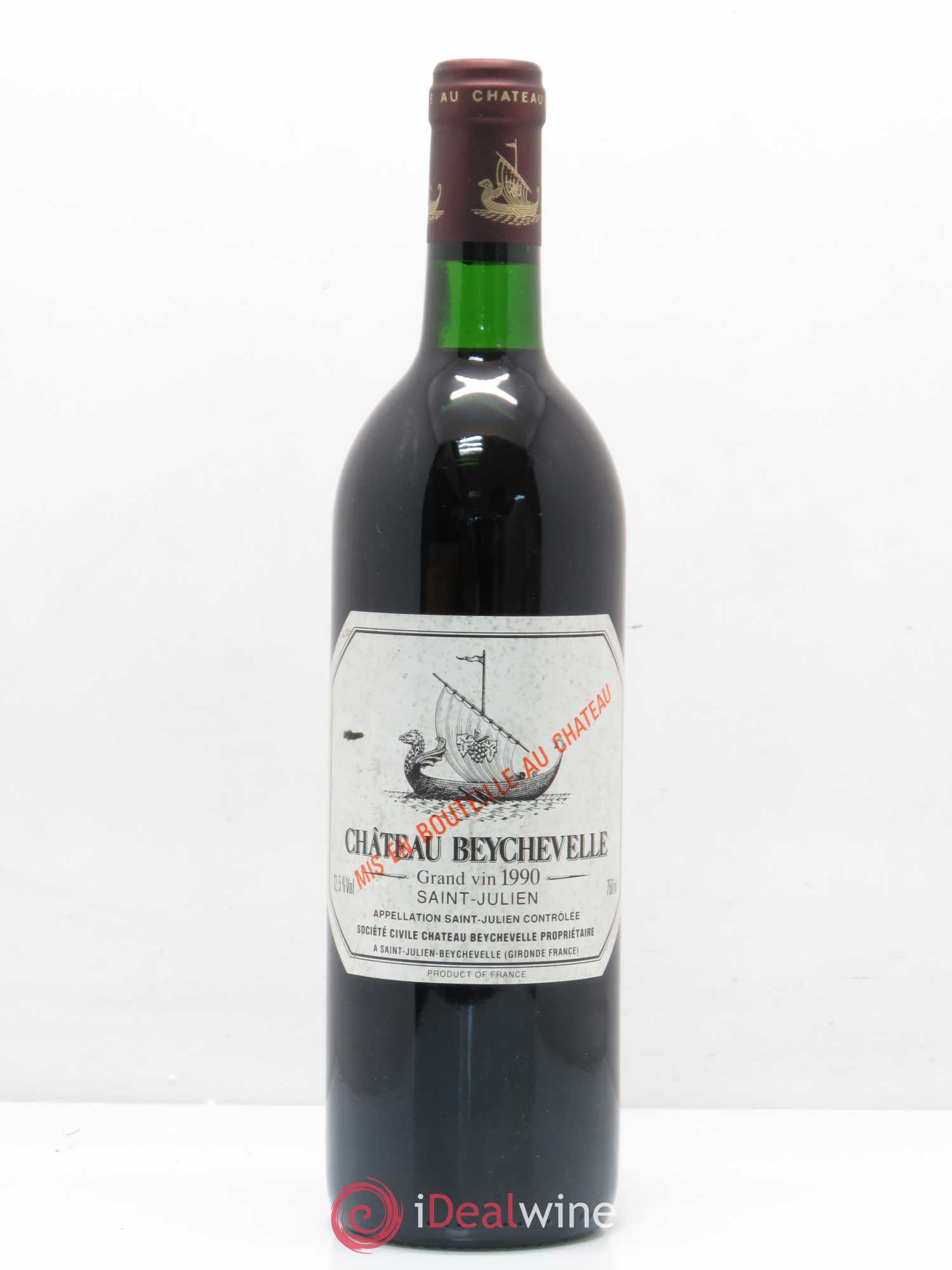 Château Beychevelle 4ème Grand Cru Classé 1990 - Lot de 1 bouteille - 0