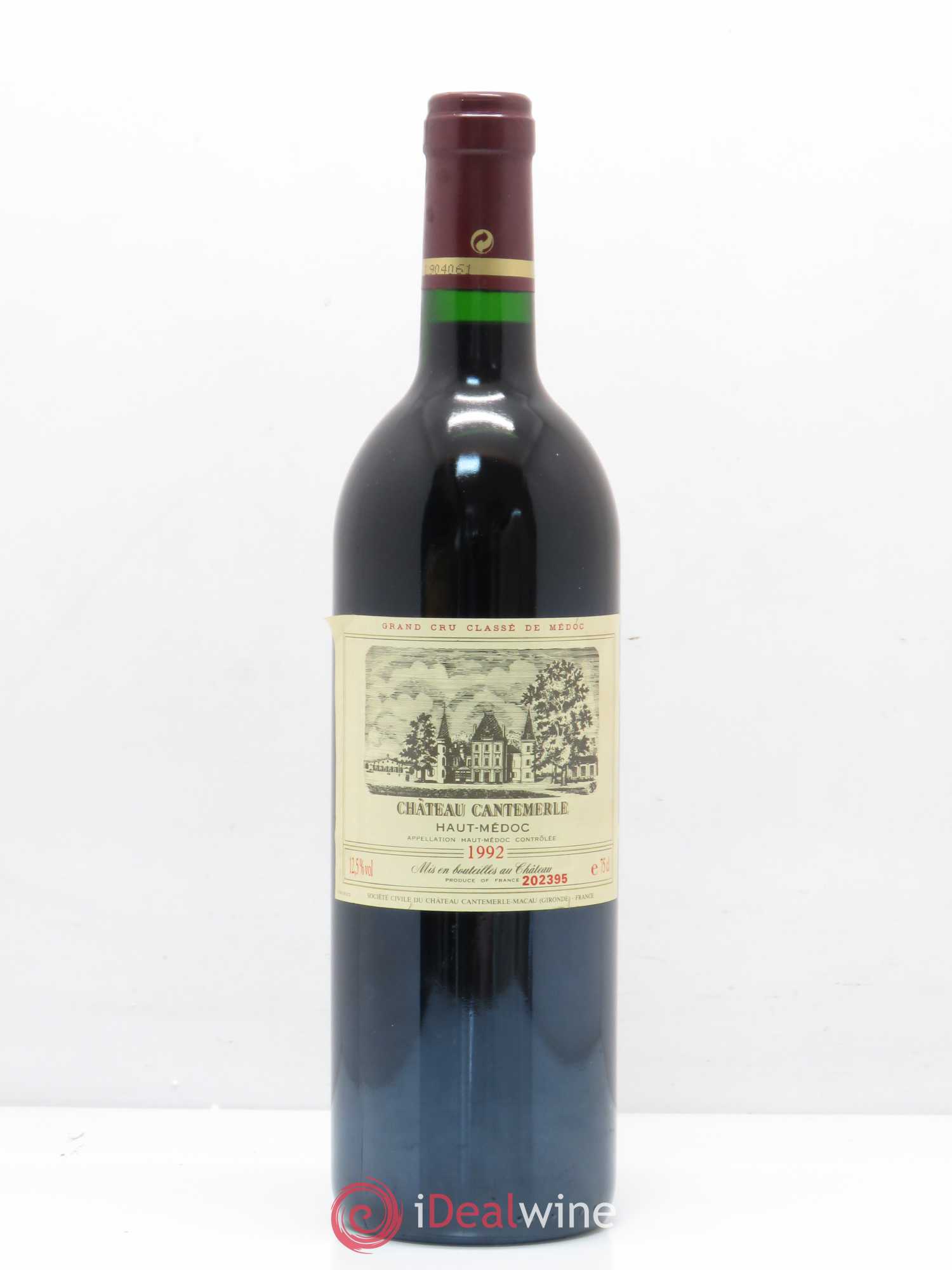 Château Cantemerle 5ème Grand Cru Classé 1992 - Lot de 1 bouteille - 0