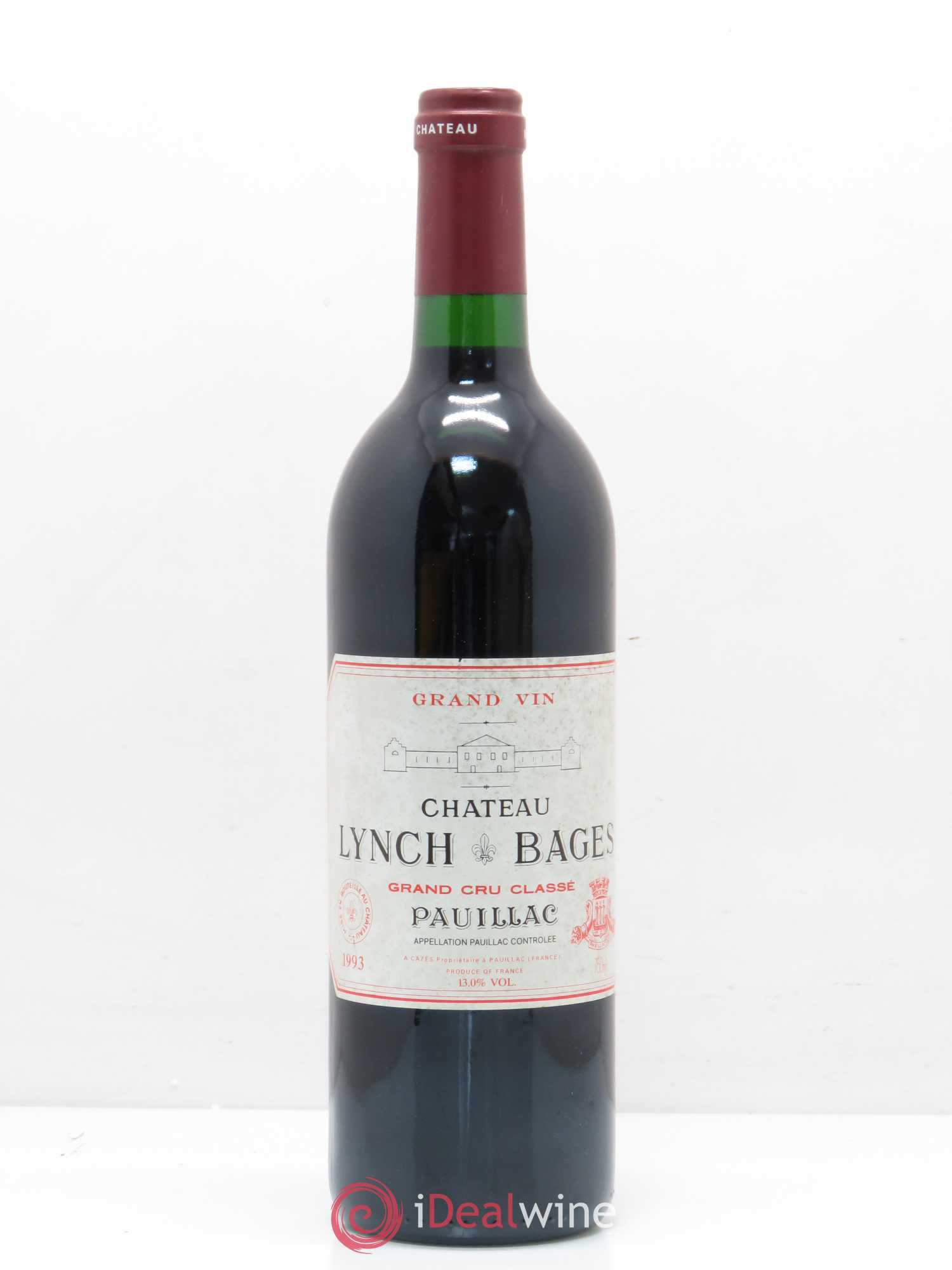 Château Lynch Bages 5ème Grand Cru Classé 1993 - Lot de 1 bouteille - 0