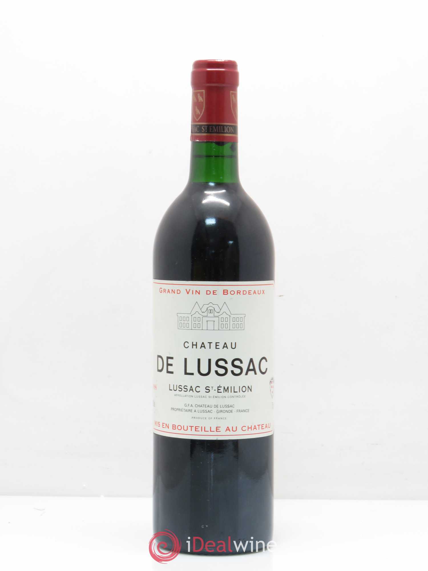 Bordeaux Lussac Saint-Emilion Château de Lussac 1988 - Posten von 1 Flasche - 0