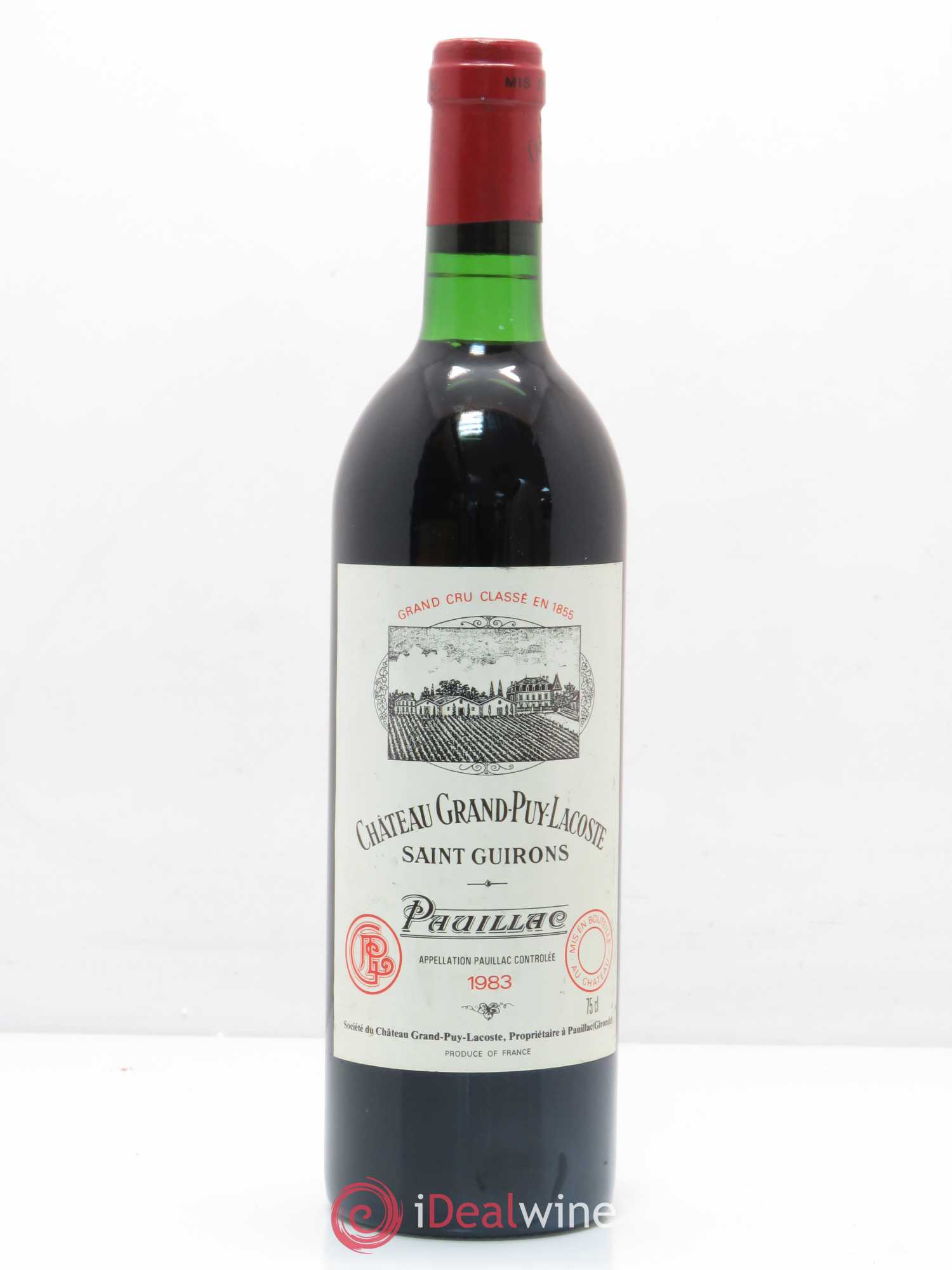 Château Grand Puy Lacoste 5ème Grand Cru Classé 1983 - Lot de 1 bouteille - 0